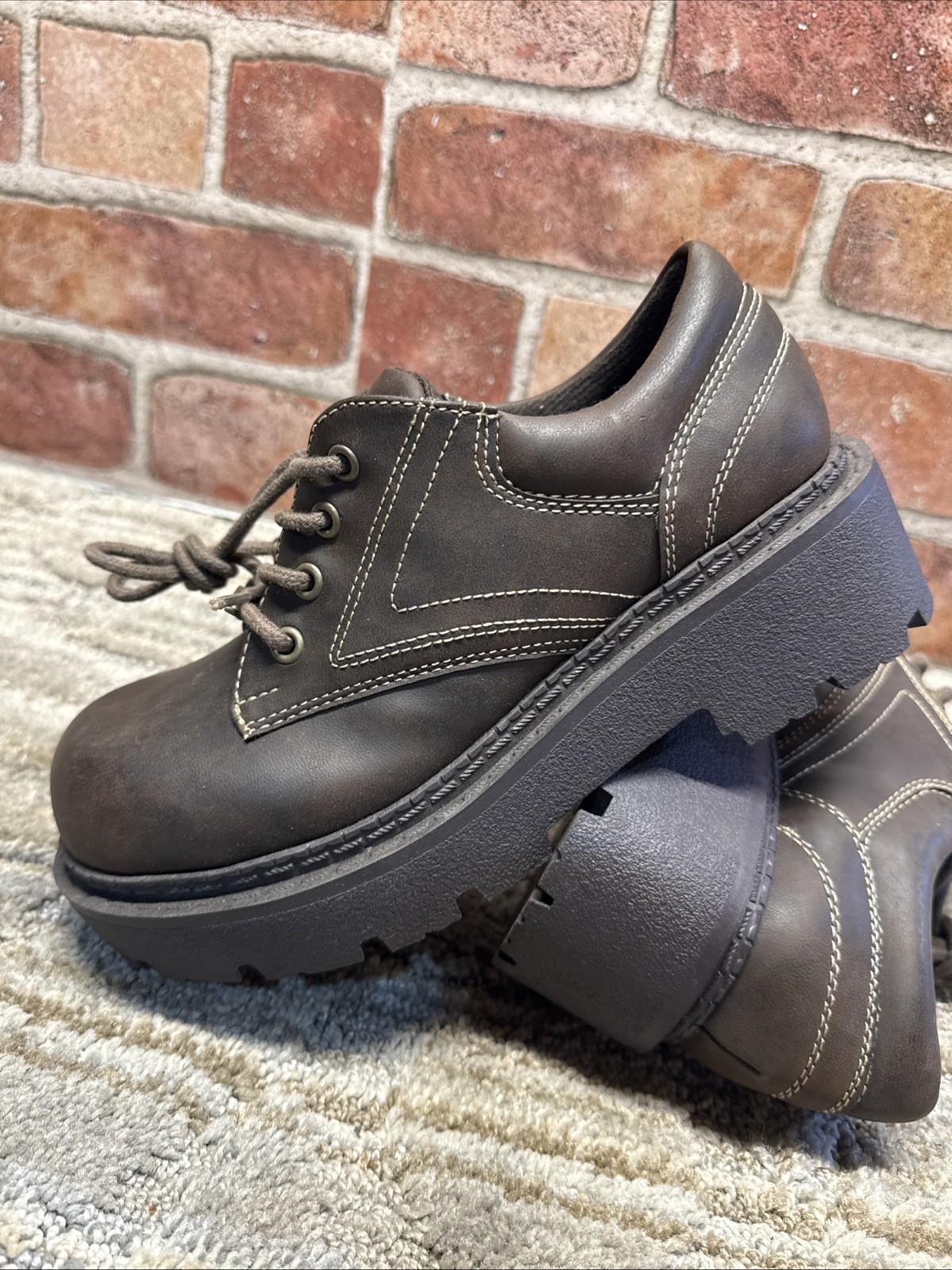 Y2K Chunky Brown Mudd Shoes Size 5 Women’s