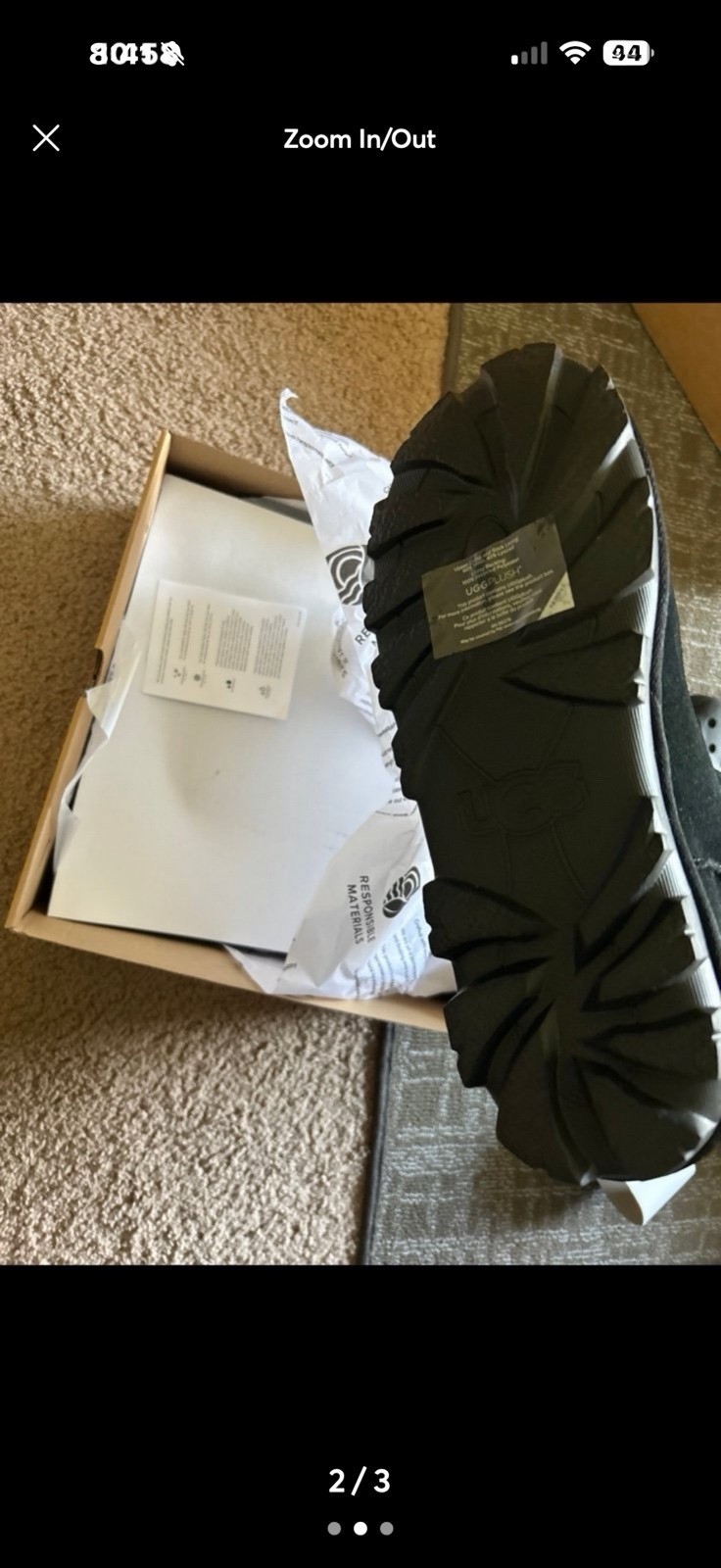 UGG Essential Short Black Size 11