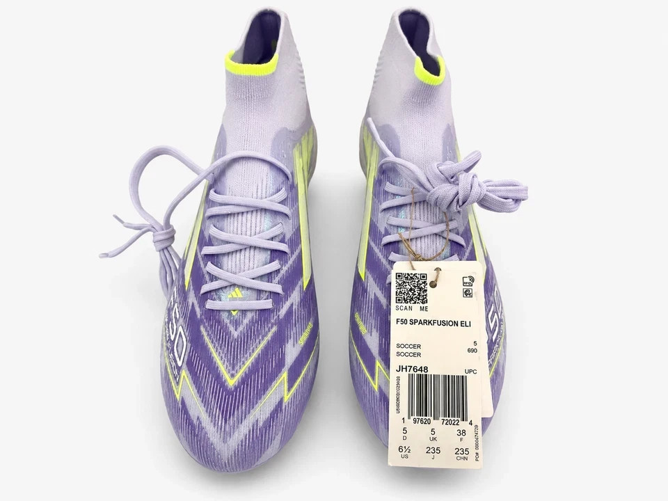adidas F50 Sparkfusion Elite Mid FG/AG Soccer Cleats Women’s Size 6.5 JH7648 NEW