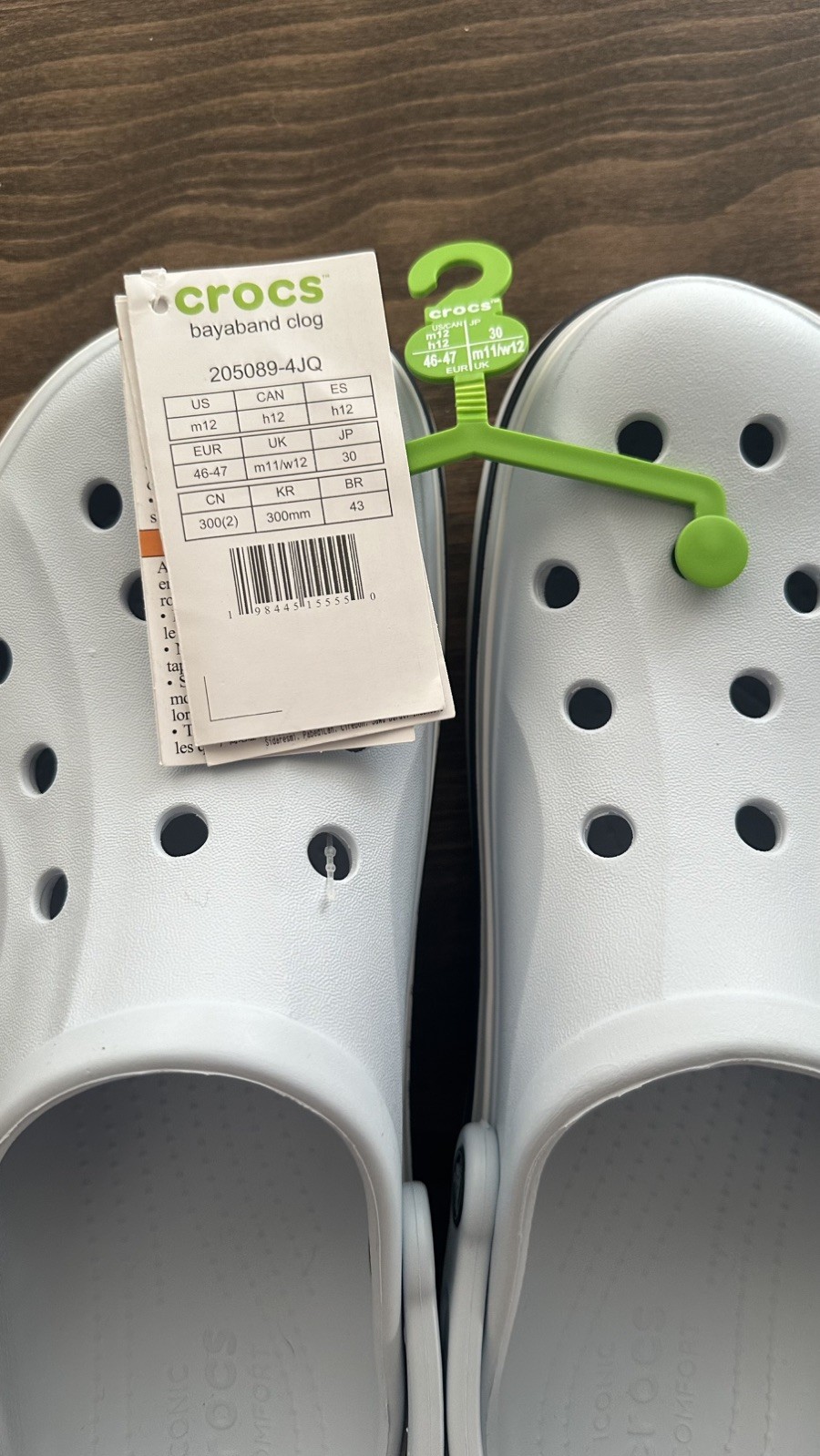 Crocs Bayaband Clog Unisex Adult Light Blue Slip-On Lightweight Comfort