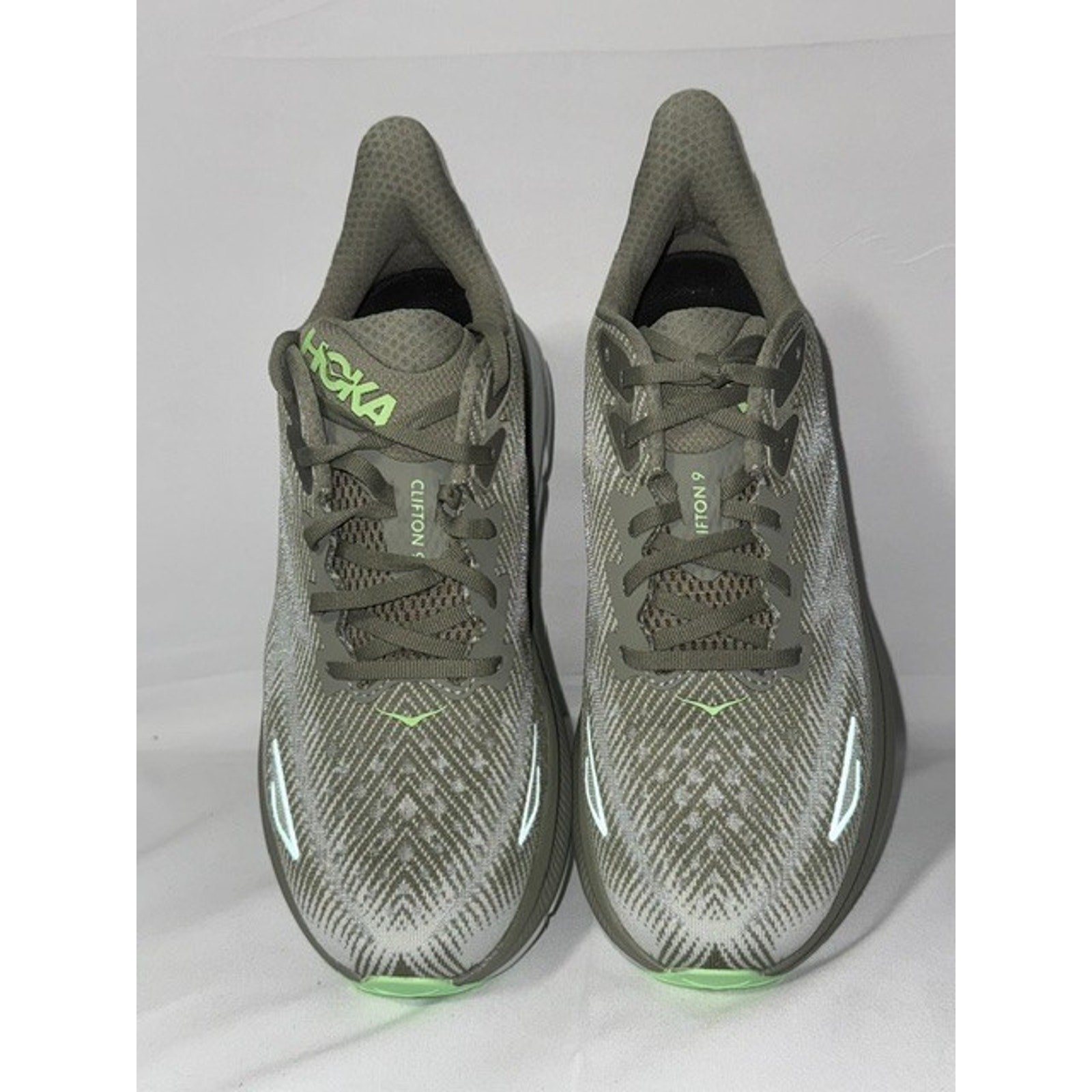 HOKA ONE ONE CLIFTON 9 NIMBUS CLOUD/ICE WATER RUNNING SHOES W SIZE US 9D N332