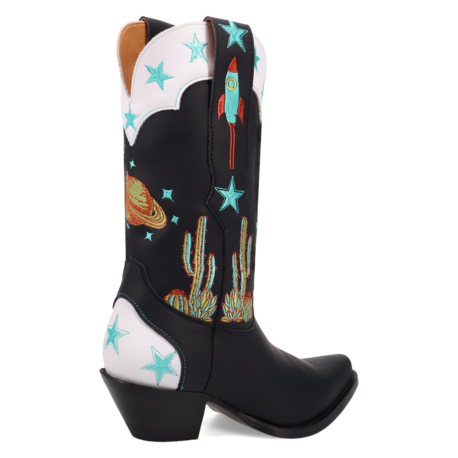 Dingo Ladies Space Cowgirl Black Leather Western Boot DI2396-BK