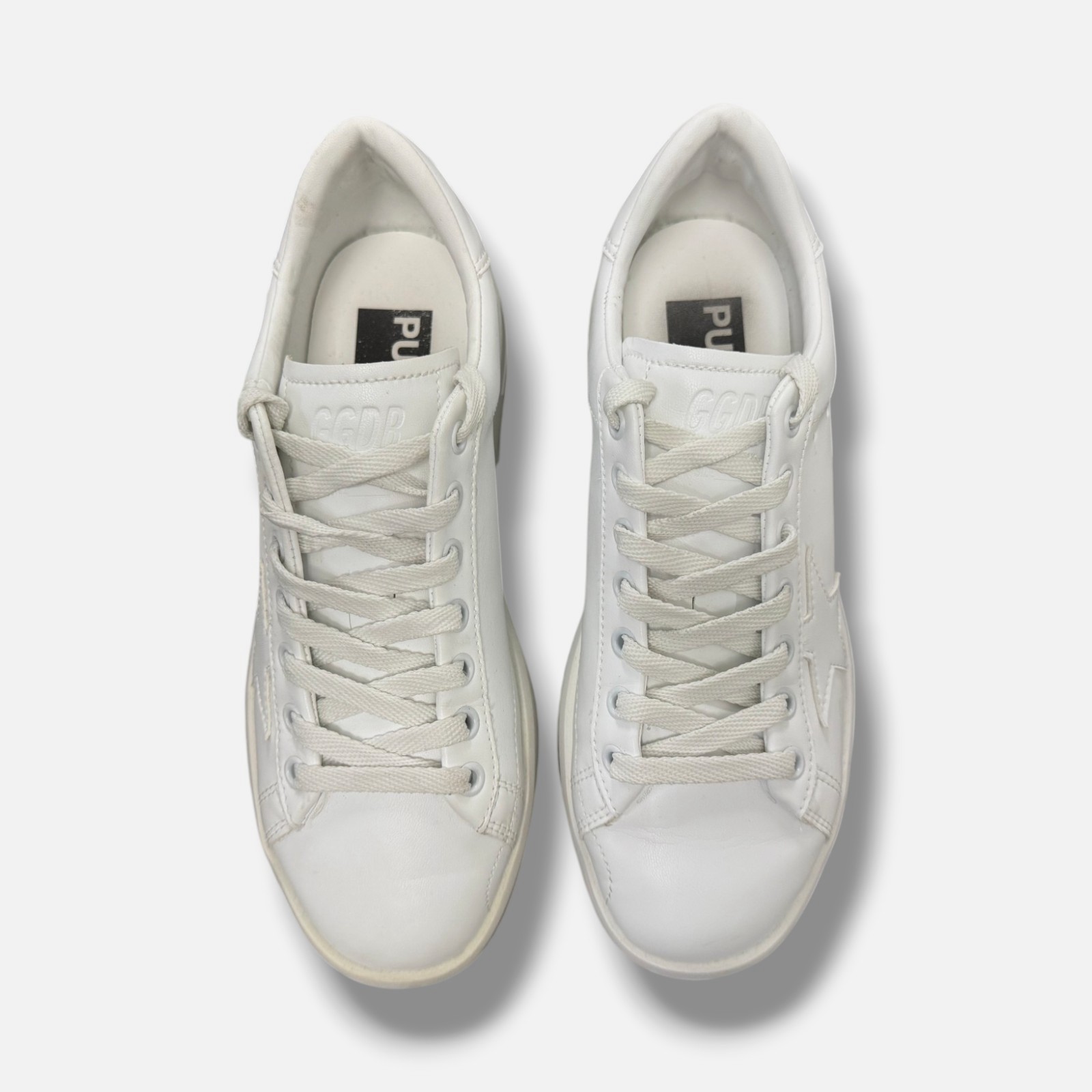 Golden Goose Women’s White Purestar Vegan Low-Top Sneakers Shoes Size EU:38 US:8