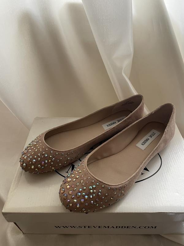 women steve madden loafers beige 7.5