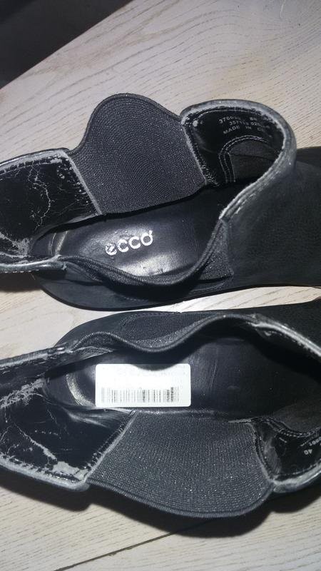 Women Ecco boots grey leather 40 #3PYQ