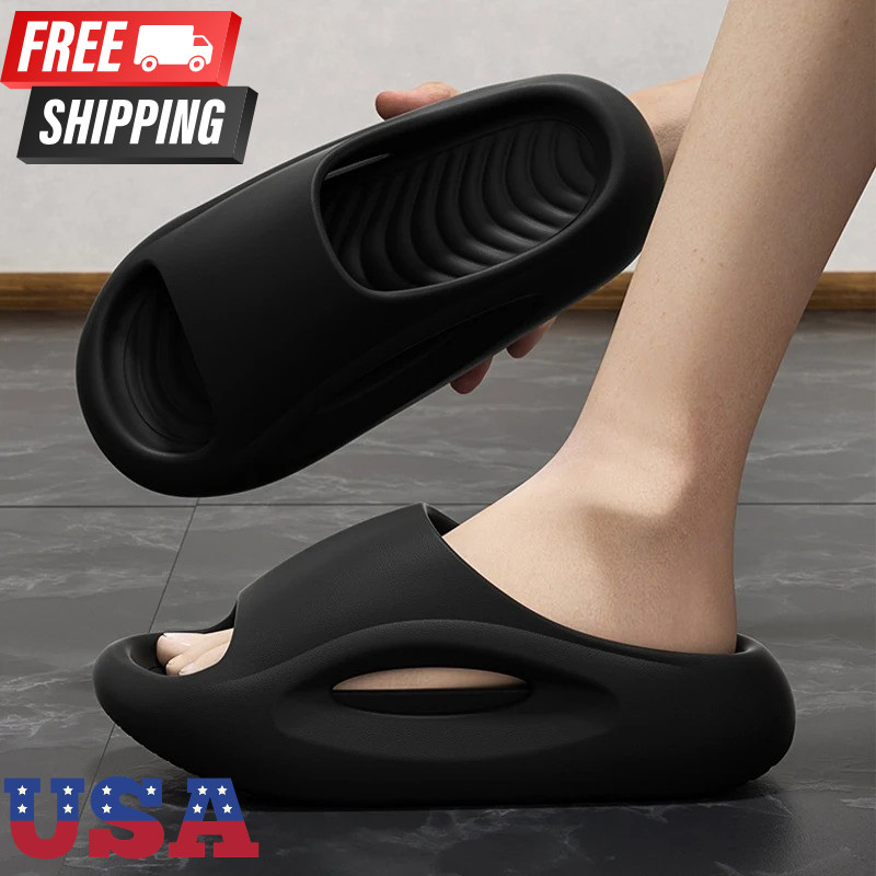 EVA Pillow Slides for Men&Women Thick Sole Non Slip Soft Shower Barhroom Sandals