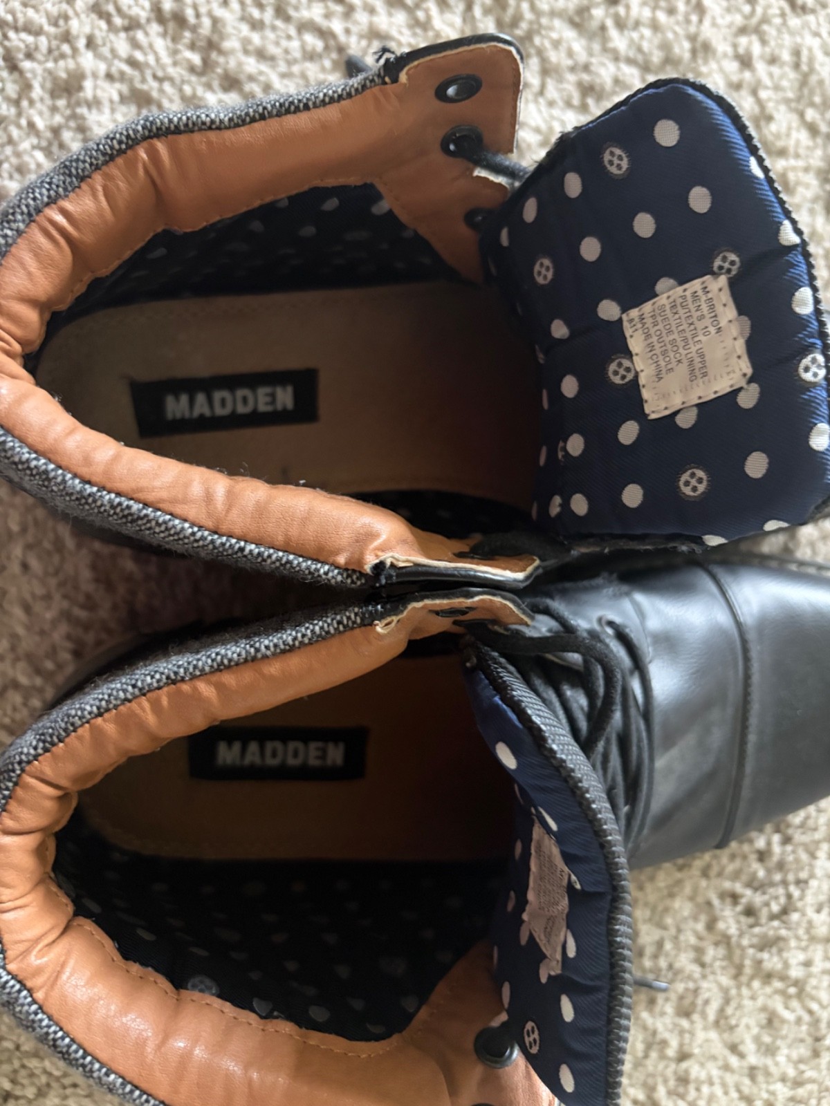 Men’s Steve Madden Cap Toe Boots