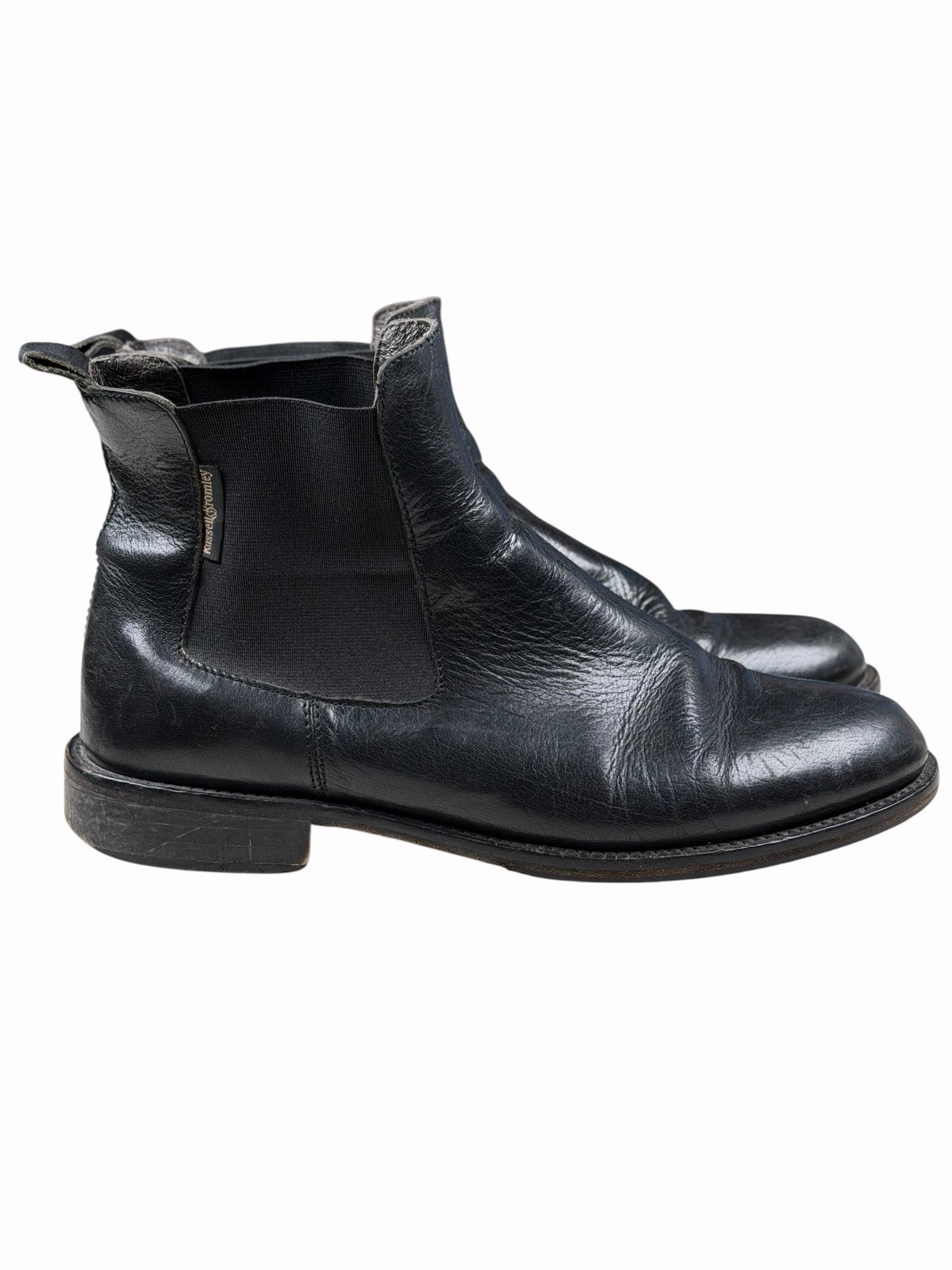 Russell and Bromley Women’s Black Leather Chelsea Pull On Boots EU 38 / US 7.5