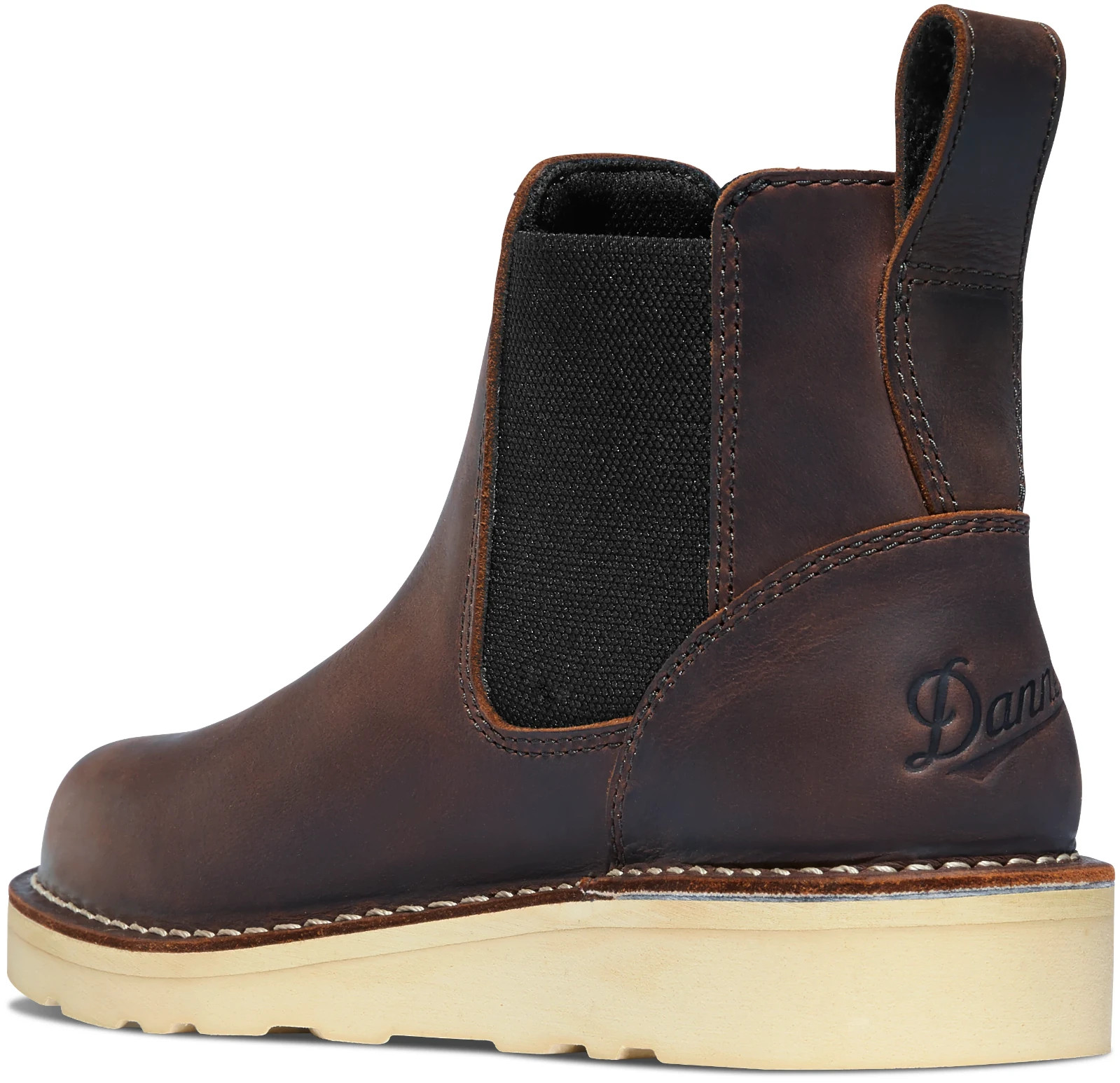 Danner Women’s M Bull Run Chelsea 5″ Brown Work Boots 15482