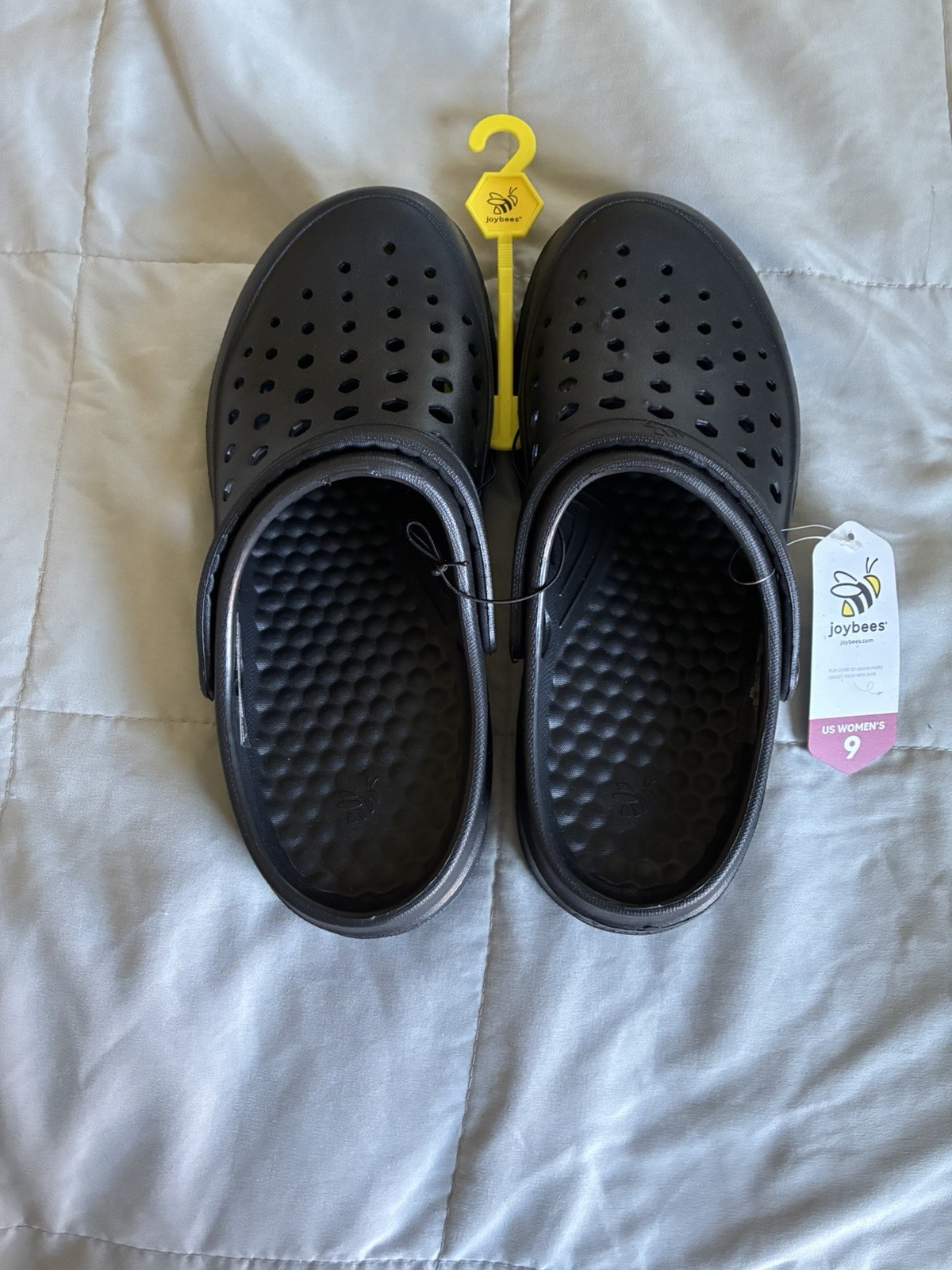 NWT Joybees Women’s Black Slip On Clog Shoes Size 9 Comfort Lightweight