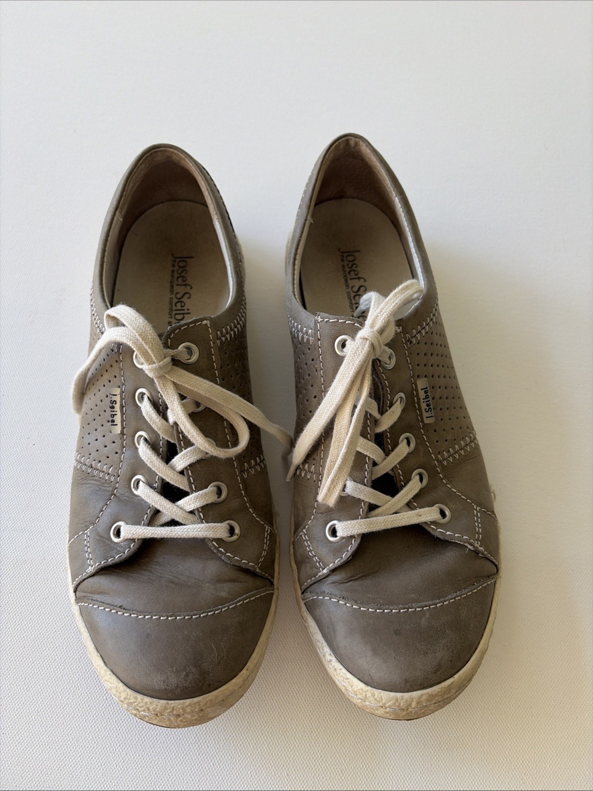 Josef Seibel Women’s Caspian Sneakers Brownish Gray Size EU 39 US 8.5