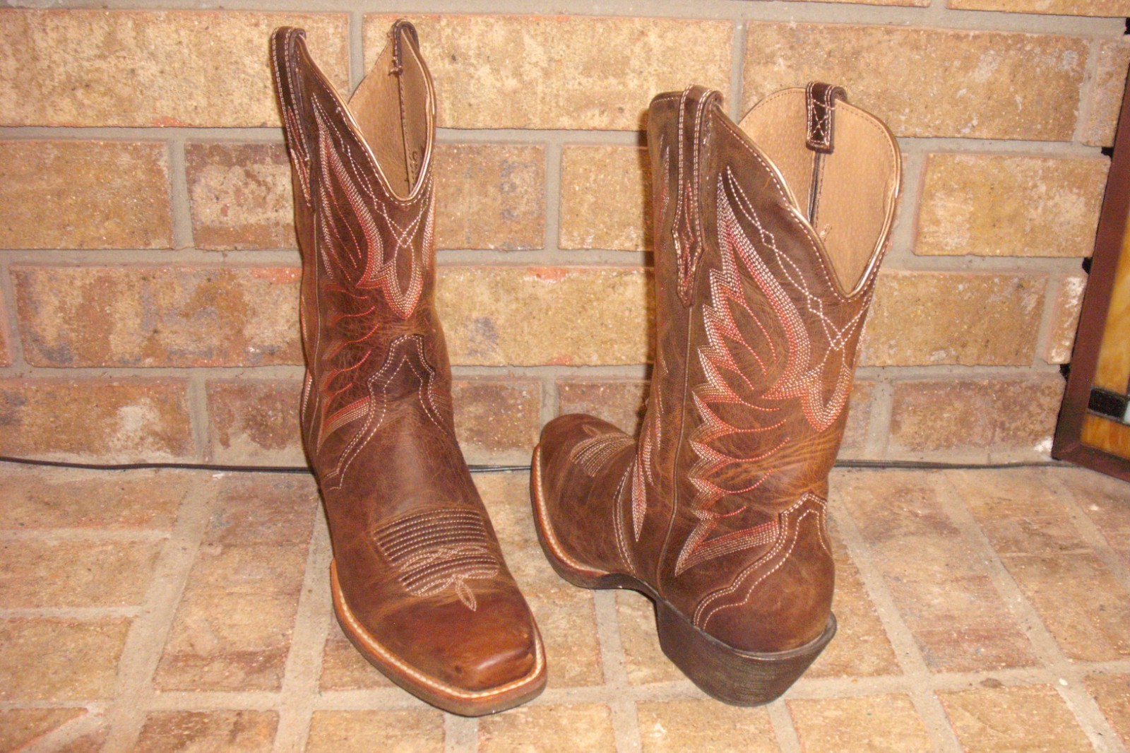 Ariat Autry Western Boot Women’s 8 B/Square Toe Brown 10018570/MSRP $180