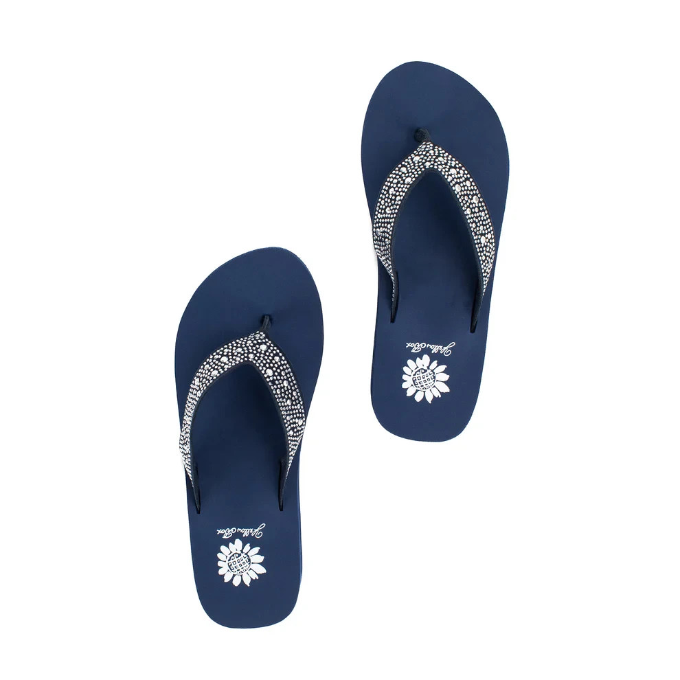 Yellow Box Africa Navy Women’s Sandals Size 6 New