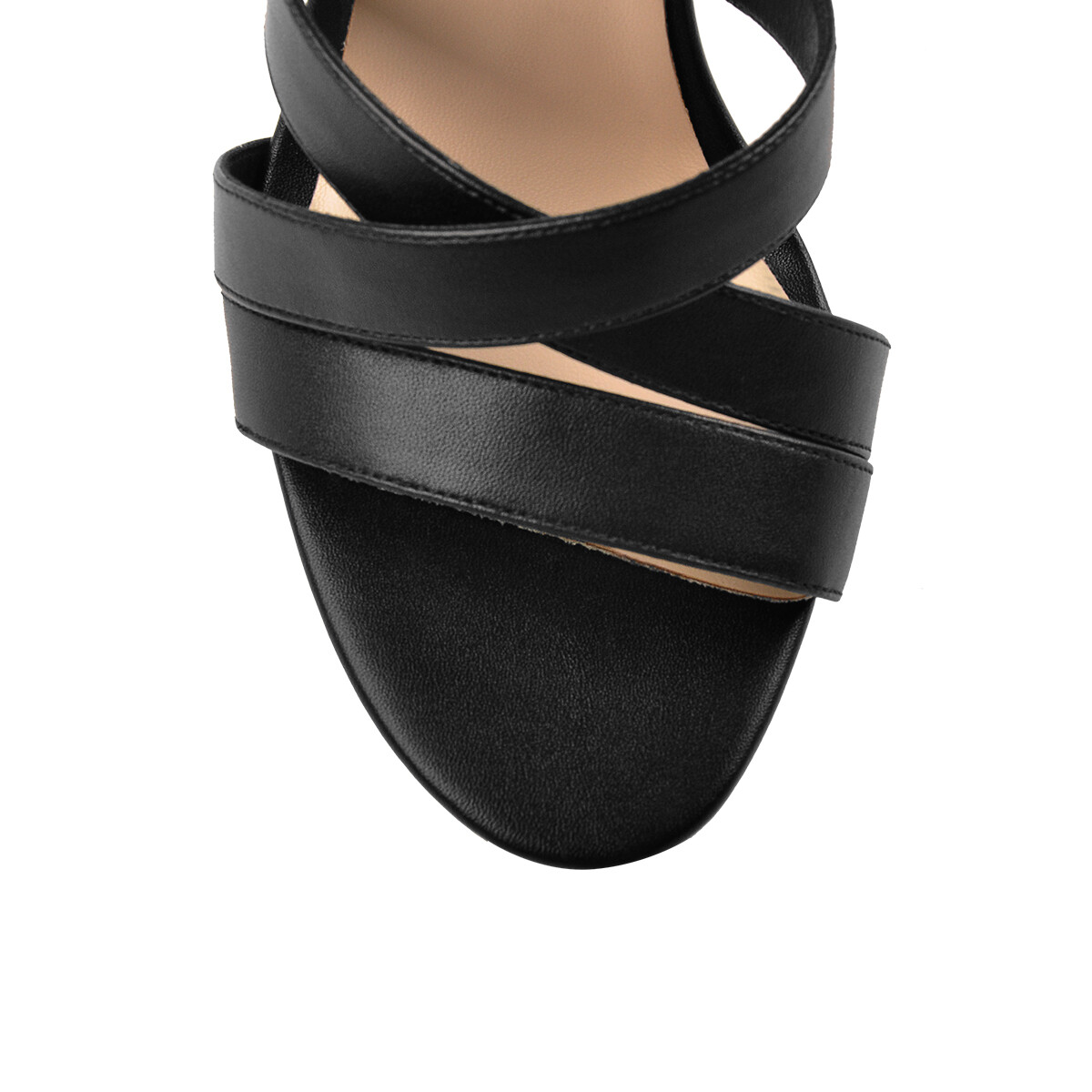Onlymaker Womens Cross Strap Stiletto Open Toe Sandals Sexy High Heel Ankle Shoe