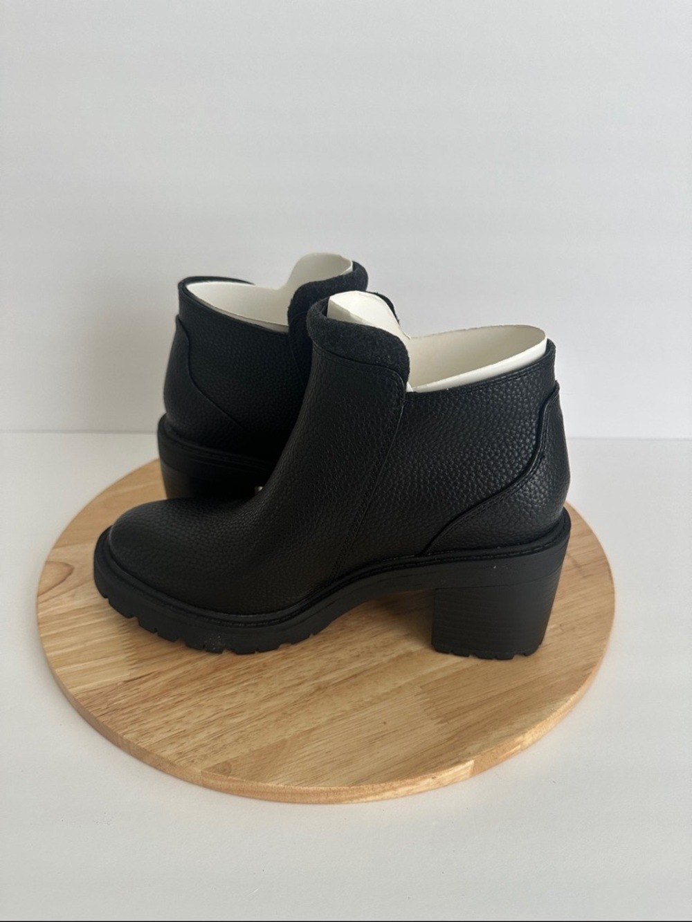 Muk Luks Womens Lia Boot Block Heel Booties, Black Sz 7