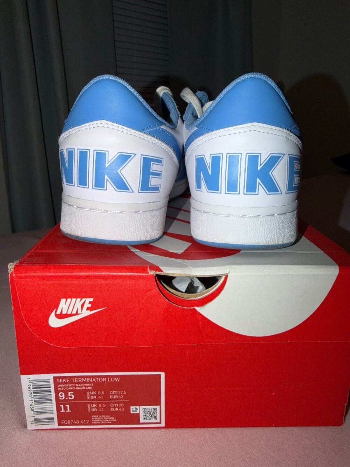 Size Men’s 9.5 /Women’s 11 – Nike Terminator Low University Blue