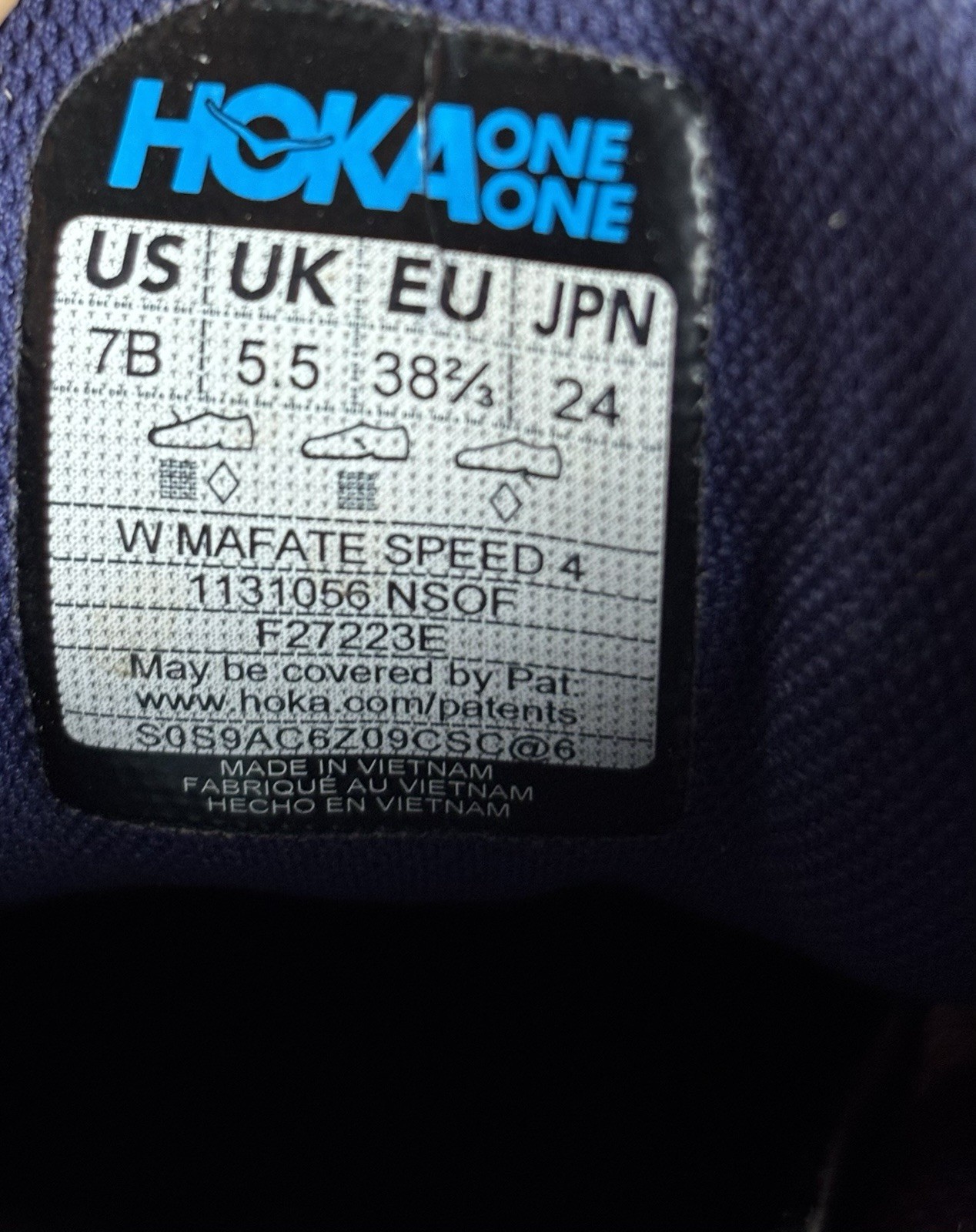 HOKA Women’s Mafate Speed 4 Night Sky/Orchid Flower 1131056 US 7 B EUR 38 2/3