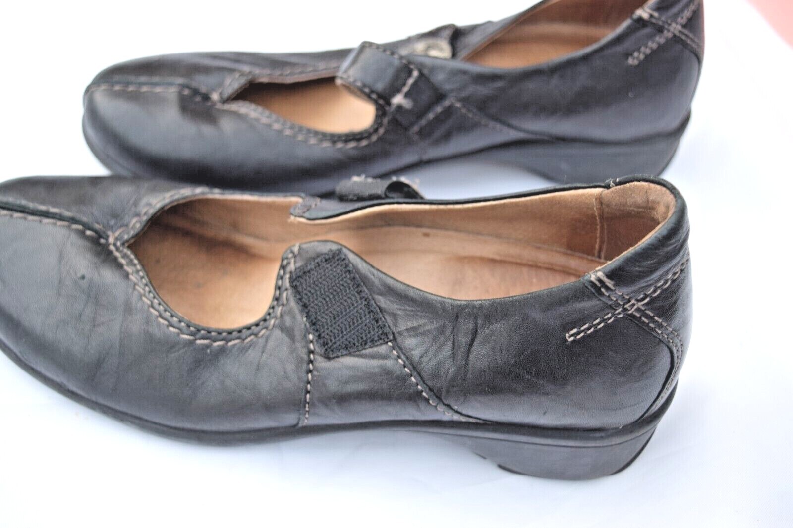 Sanita Mary Jane Leather Comfort Shoes Black Size 36 USA 6