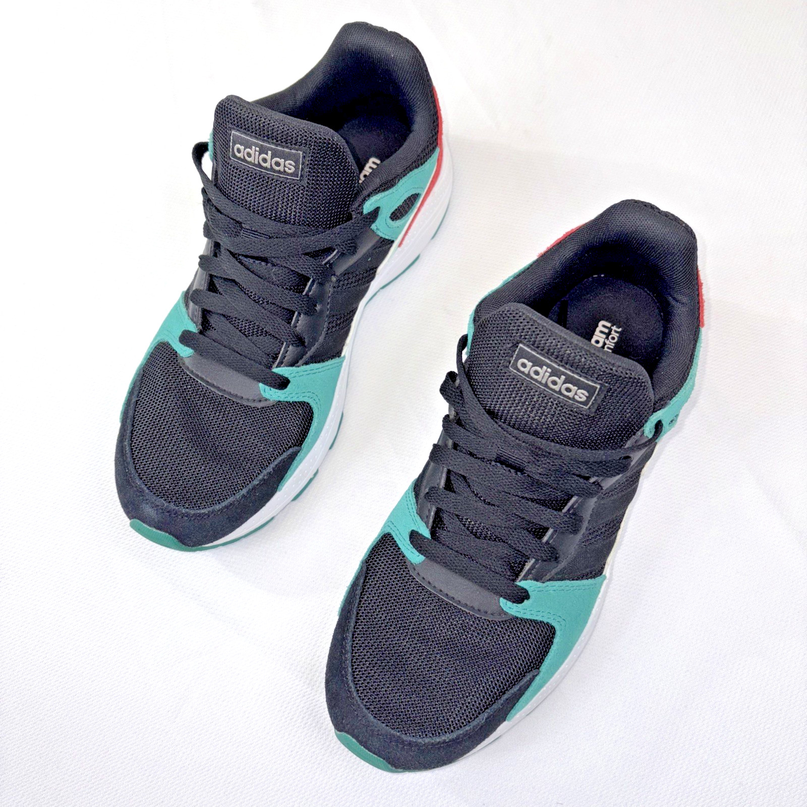 Adidas Womens Crazychaos Black Coral Teal Running Shoes Sneakers Women’s Size 9