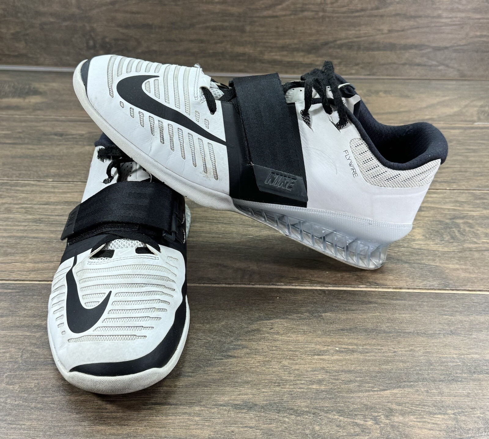 Nike Romaleos 3 Shoes Womens 14 White Weightlifting Training 878557-100-READ