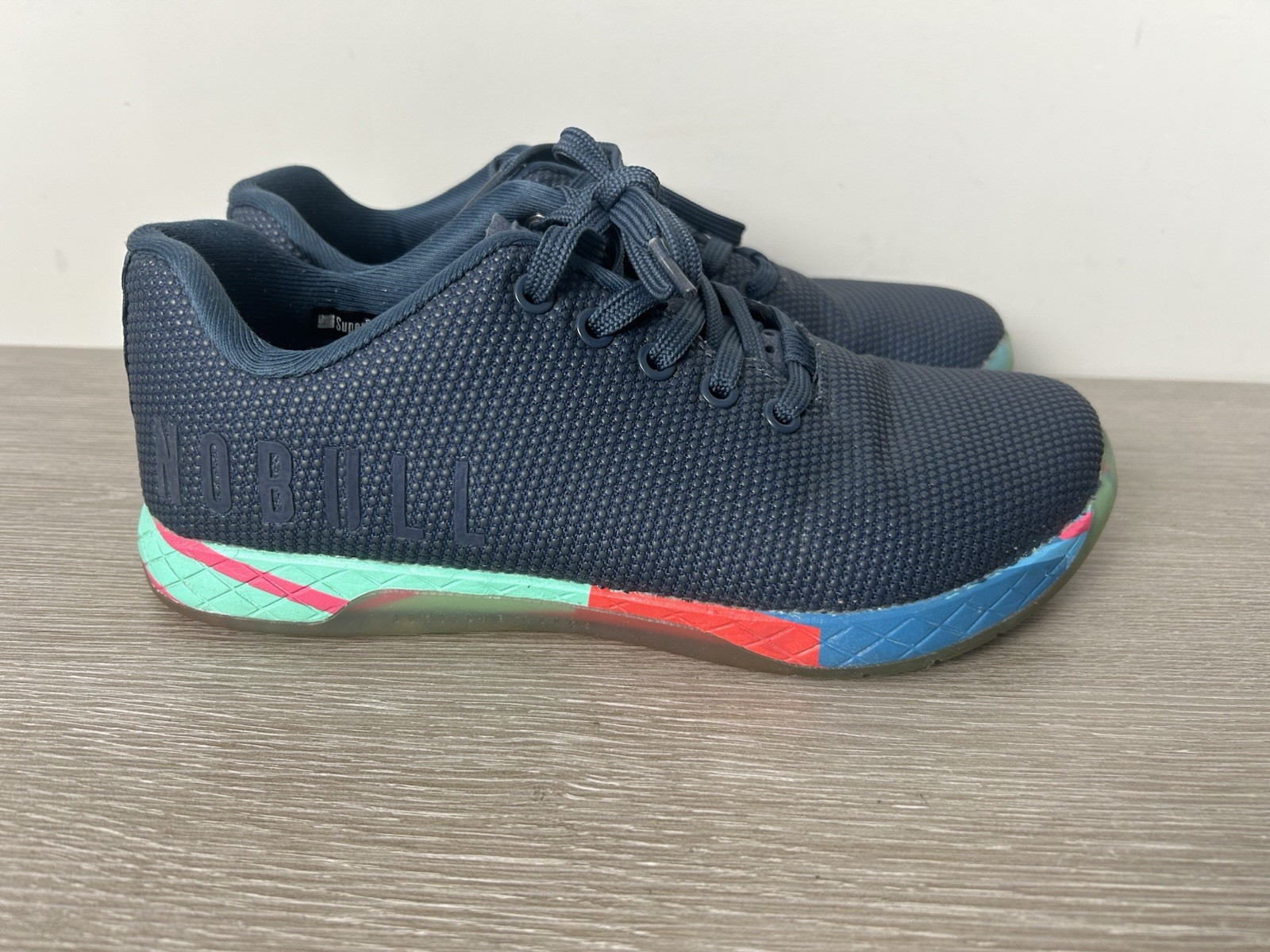 NOBULL Womens Lightning Lightweight Trainer Navy Multicolor Size Women 8.5 Men 7