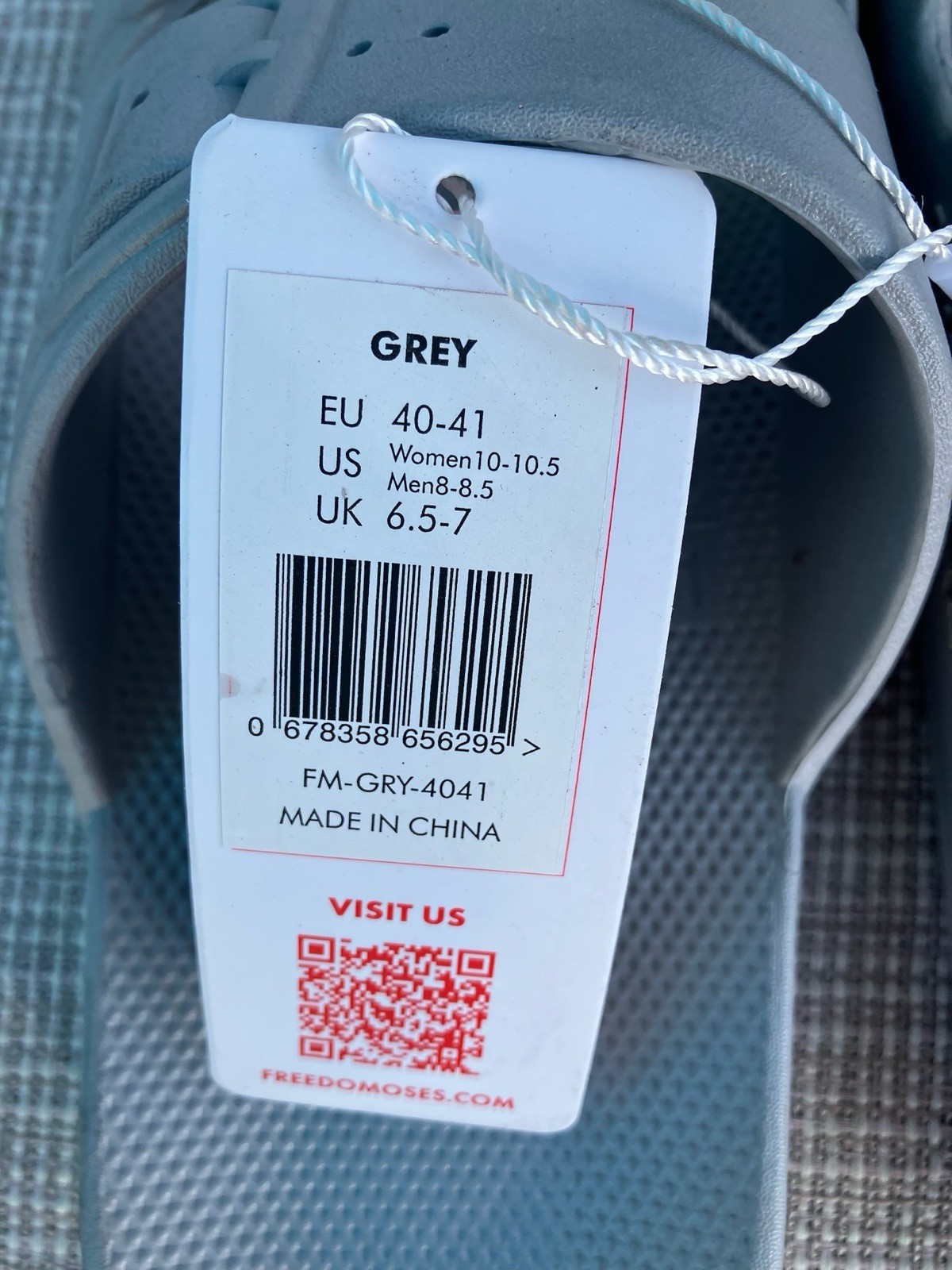 Freedom Moses Grey Women’s 10-10.5 Sandals