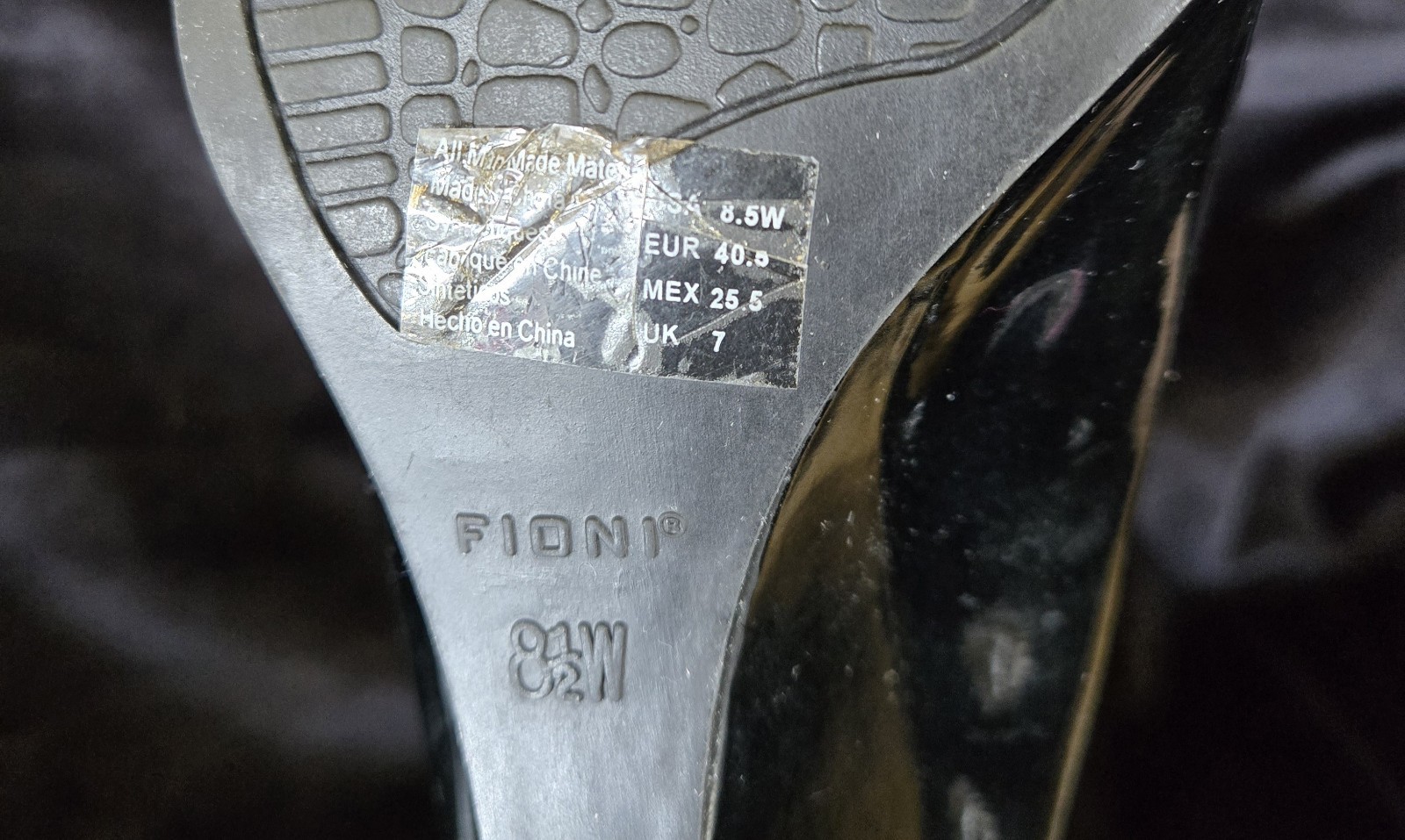 Black Fioni Heels Size 8 1/2