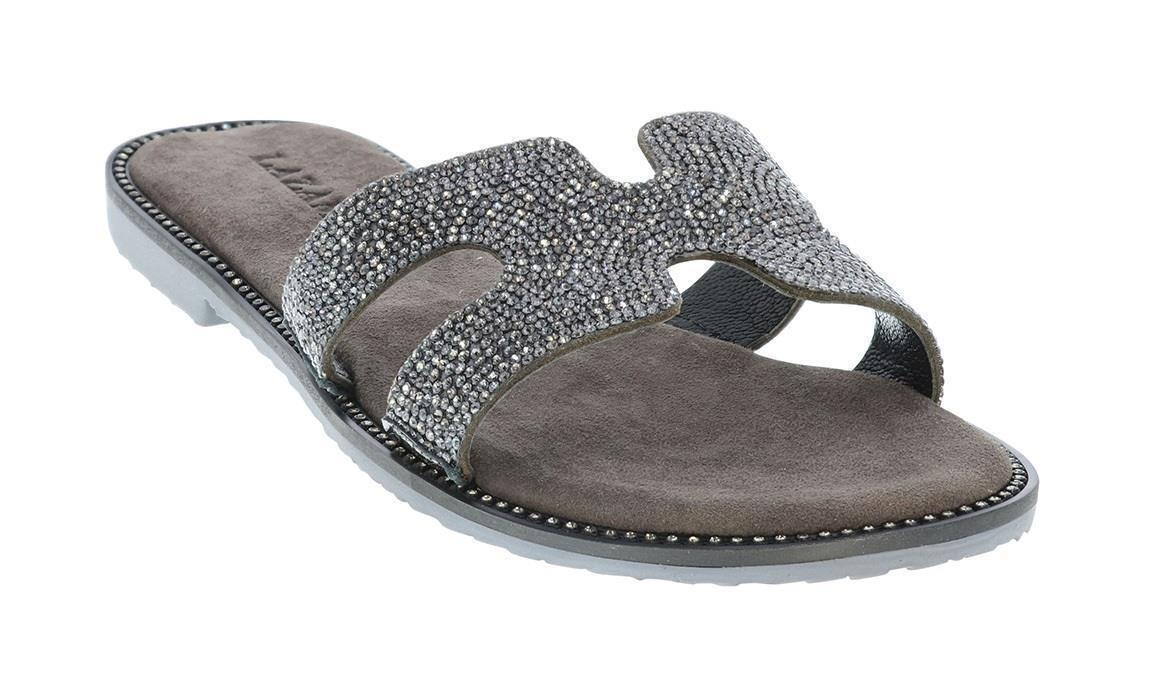 Lazamani Rhinestone Strappy Sandals Womens Leather Summer Sandal Sandals Casual