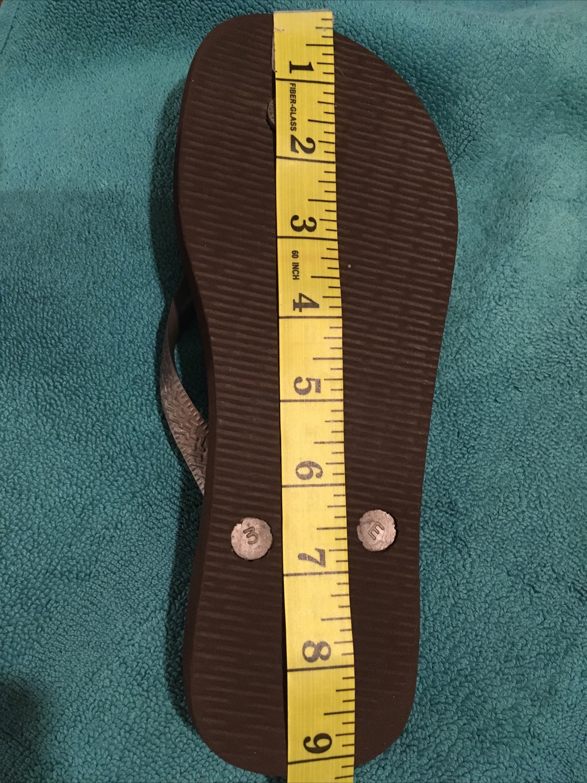 Havianas TOP *Unisex Flip Flop Sandals *4/5 USA *37/8 EUR Bronze Brown *SEE PiX