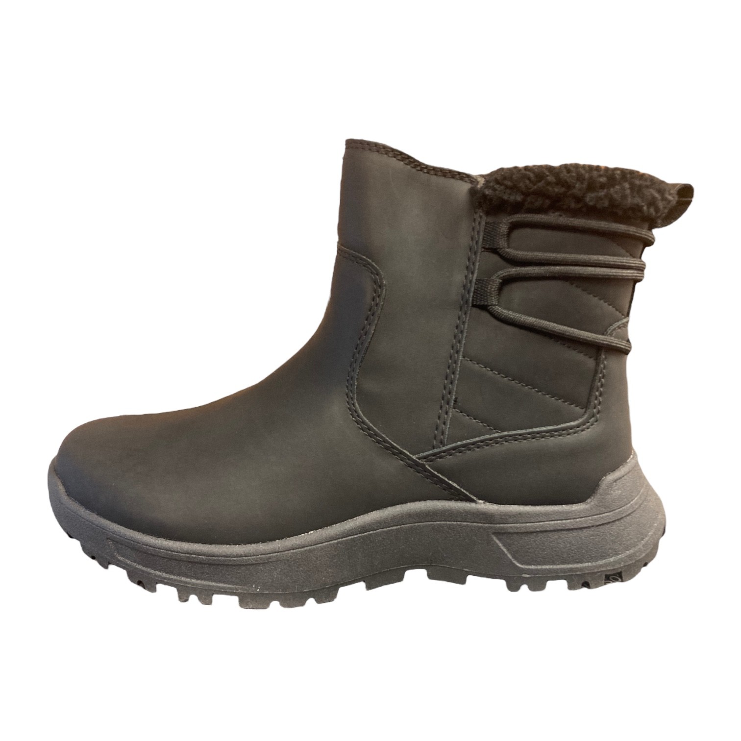 Eddie Bauer Ladies Warm Lined Cushioned Footbed Siren Winter Boot (Black, 7)