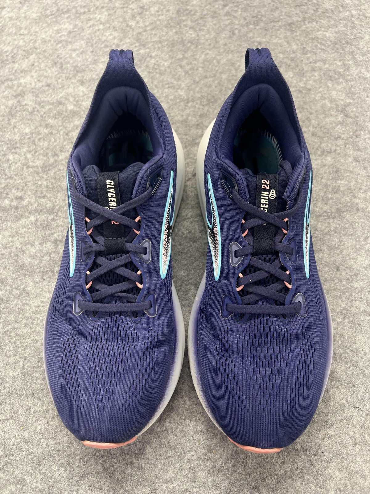 Brooks Glycerin 22 Shoes Womens Size 11 Blue Running Cushioned 1204341B429