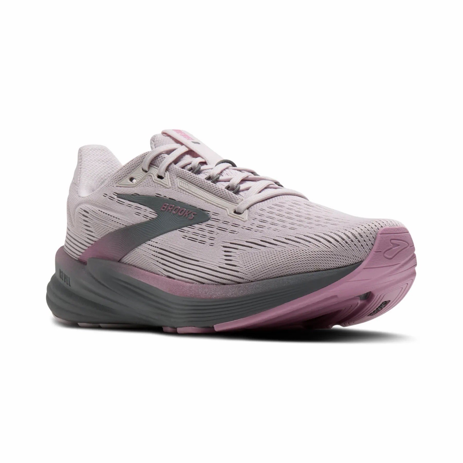 Size 6.5 B Women’s Brooks Revel 8, Mauve/Ebony/Pink Medium US