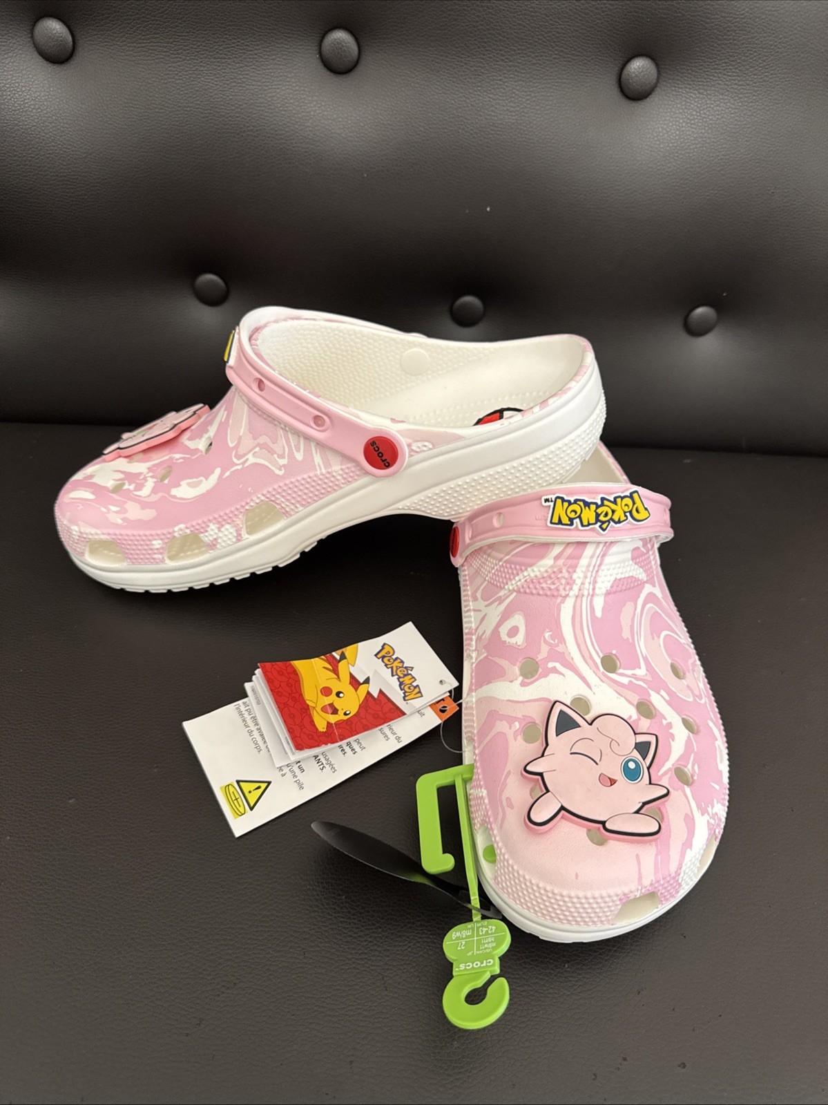 Ltd Edition Sz M8 W10Crocs Pokémon Jigglypuff Classic Clog MISSING Lightup star