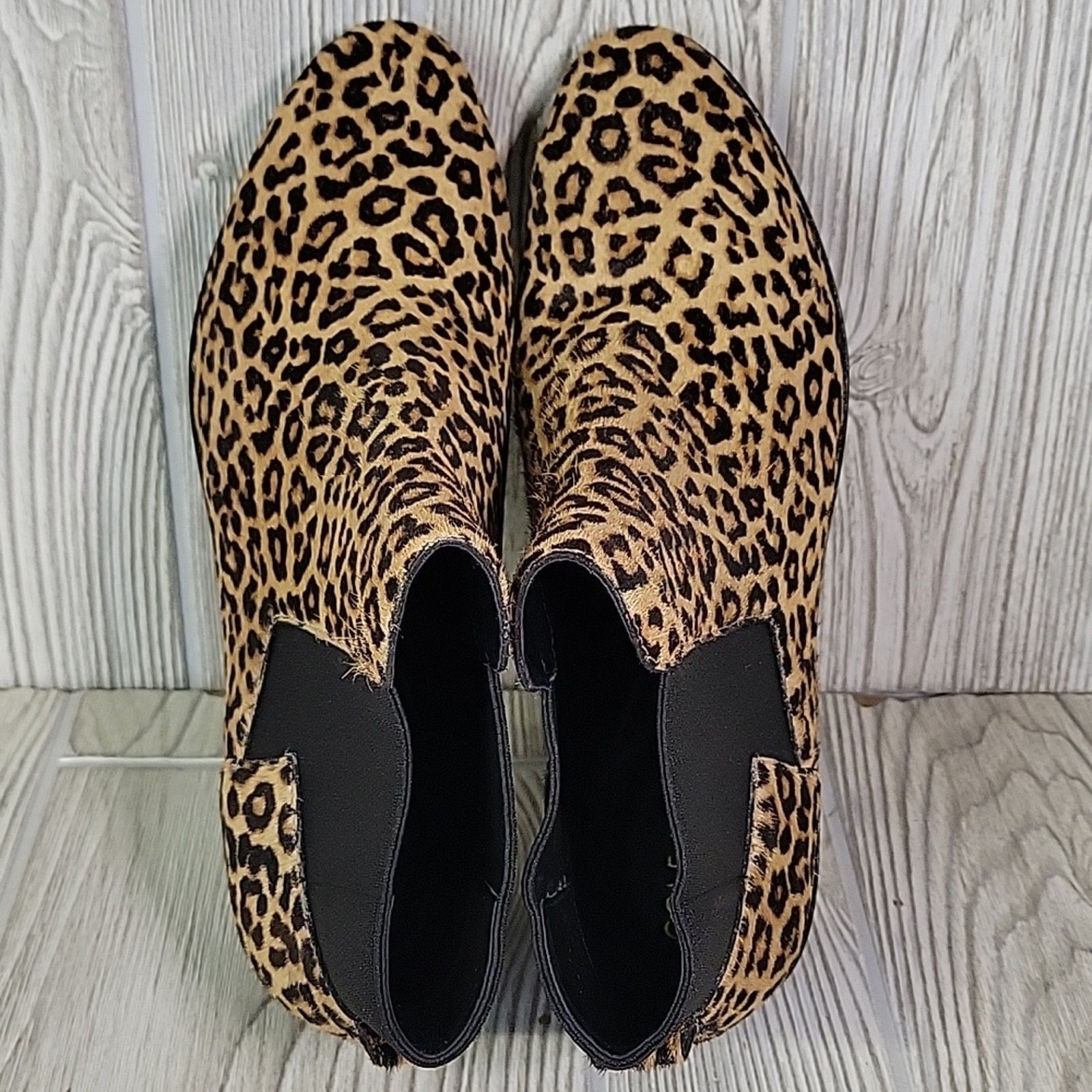 Cole Haan Grand 360 Gia Animal Print Calf Skin Ankle Boots Womens Size 7.5 NEW