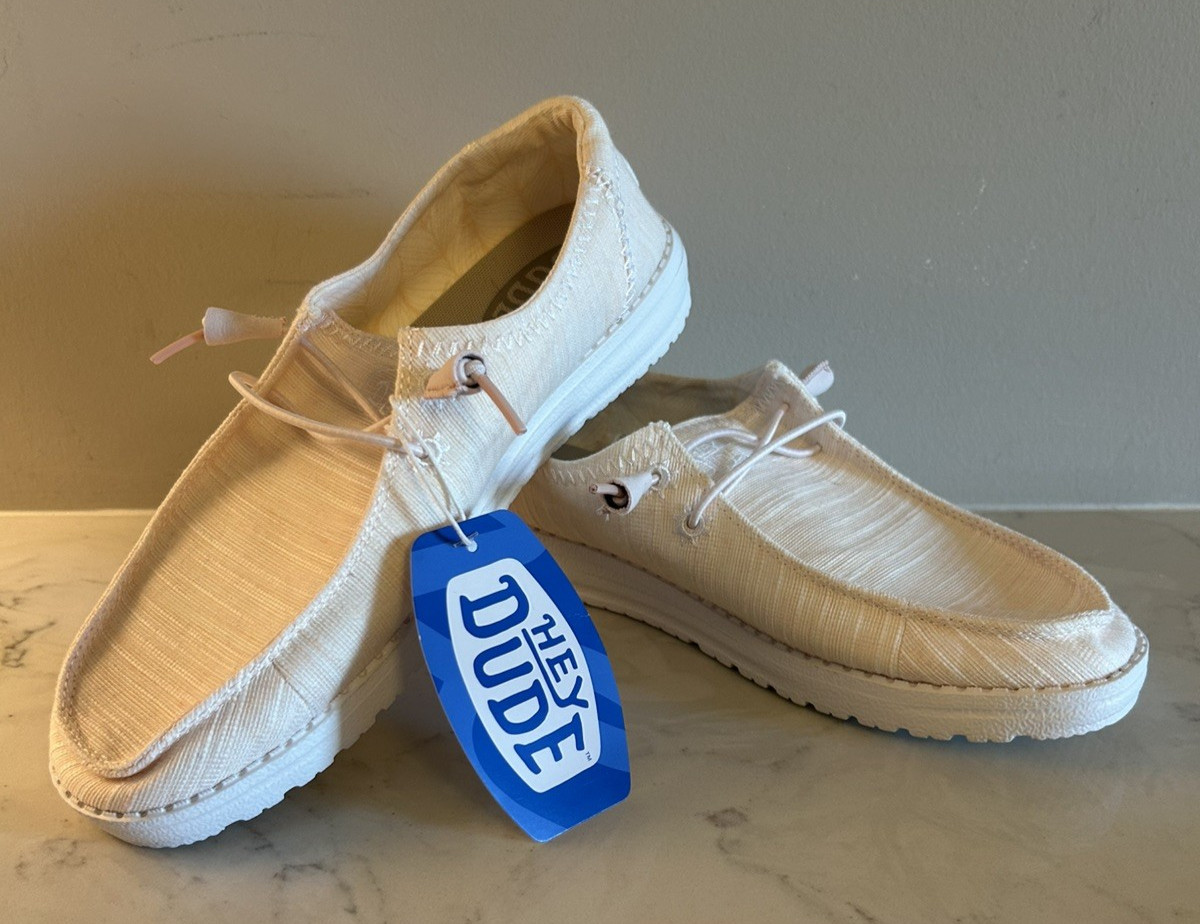 Hey Dude Pink Slip On Shoe Sz 10