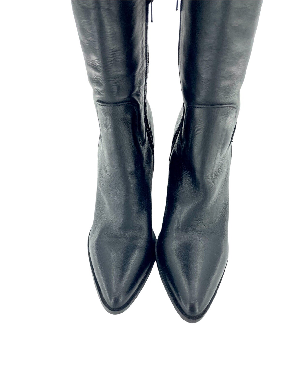 Charles David Boots Black Leather Over-The-Knee Stretch Boot SZ 8.5 New SH97