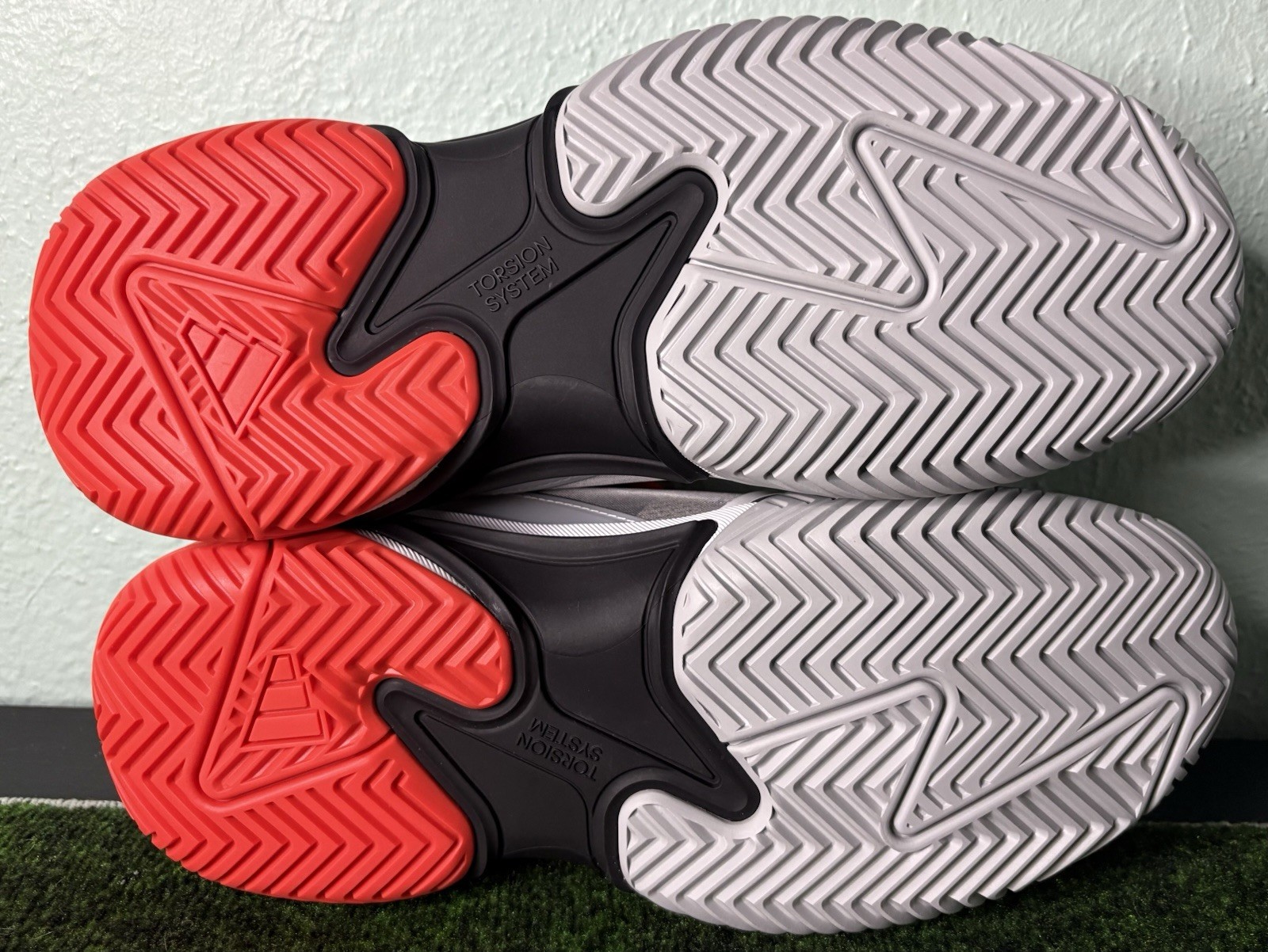 US W 8/M 7 – Stella McCartney x Adidas Barricade “Charcoal Orange” JR3285