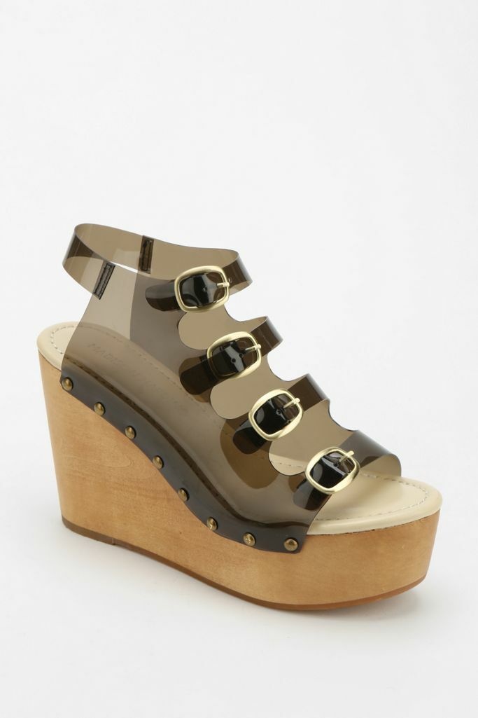New Madison Harding Veruca Buckled Wedge Sandal Size 8 MSRP: $180 orange UO