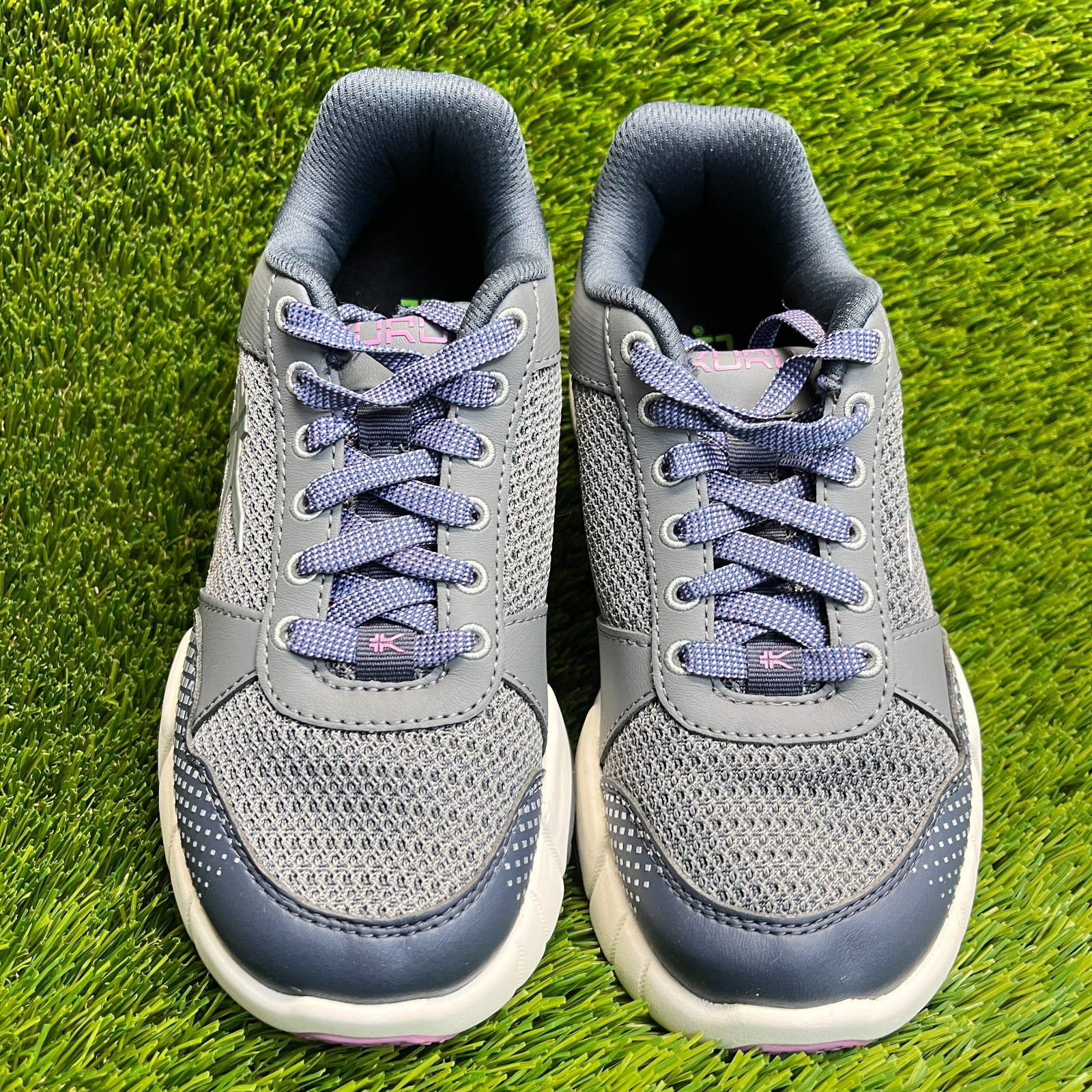 Kuru Quantum 2.0 Womens Size 5 Gray Purple Pink Athletic Running Shoes Sneakers