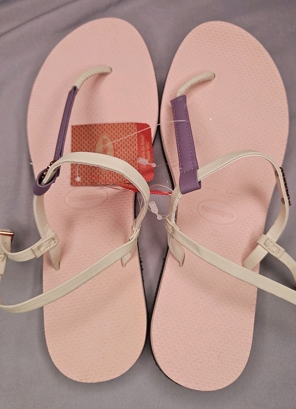 Havaianas You Rio Sandal Ballet Rose Ankle Strap Outdoor/Indoor Sz USA 12.5 CUTE