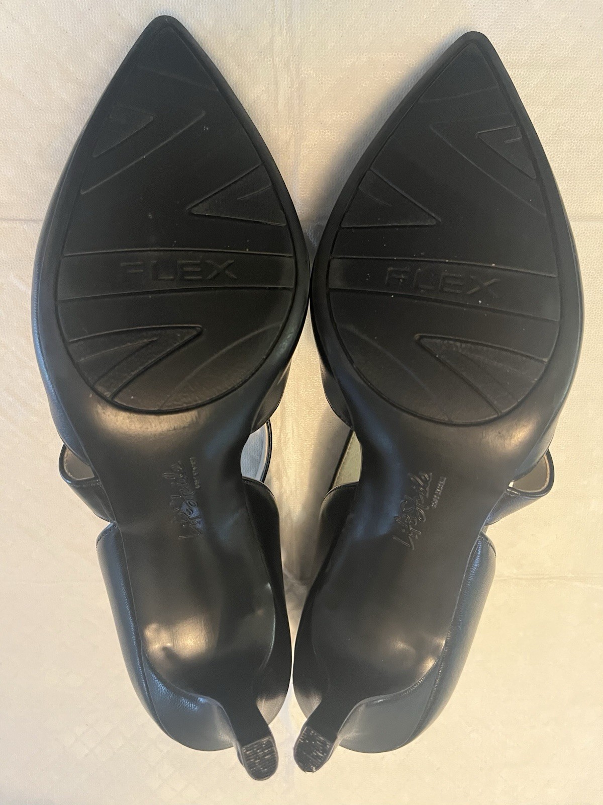 LifeStride Black Pointed Suki Cross-Strap Pumps