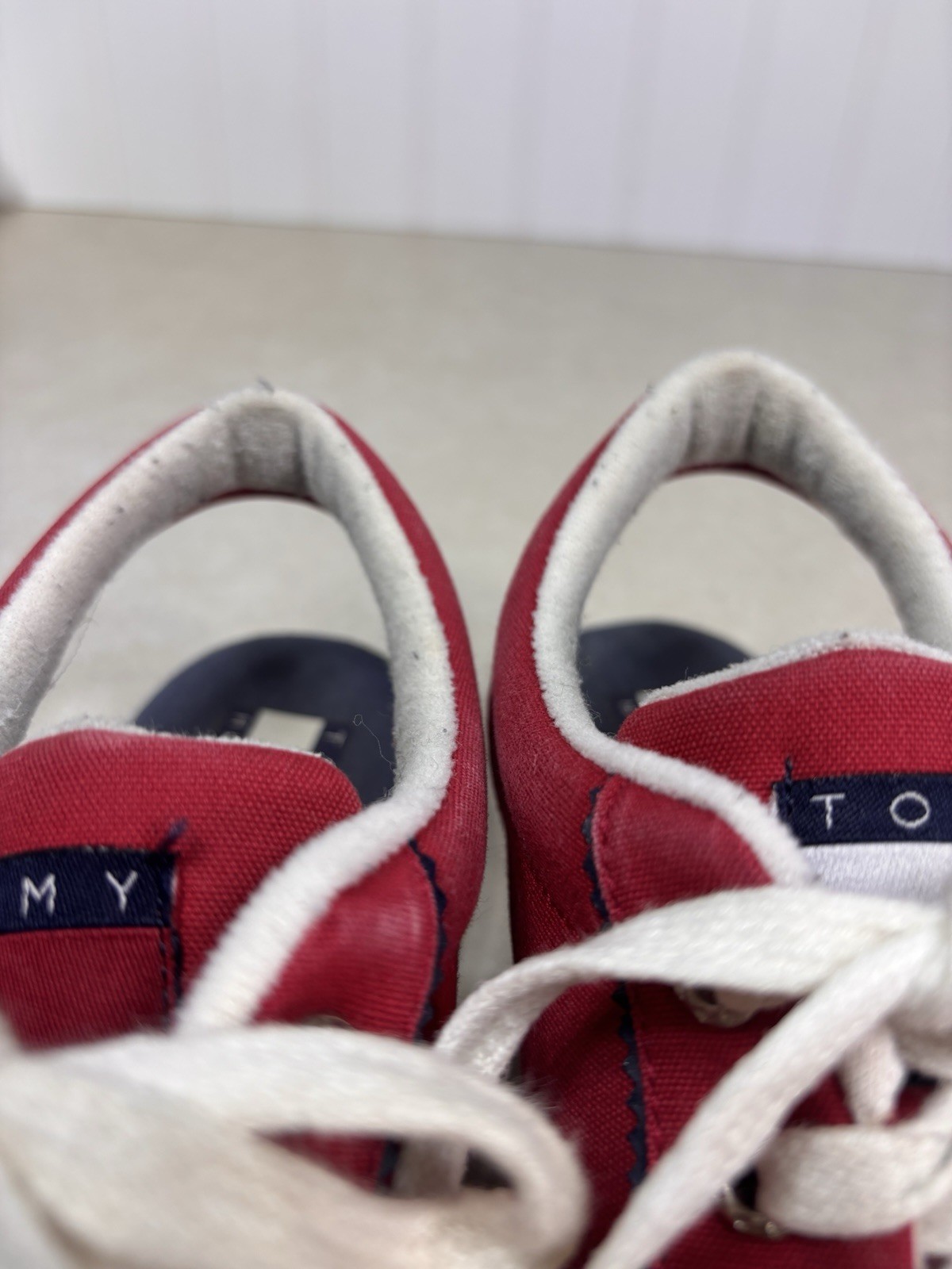 Tommy Hilfiger Platform Canvas Slingback Sneakers Classic Y2K Shoes Women’s 8.5