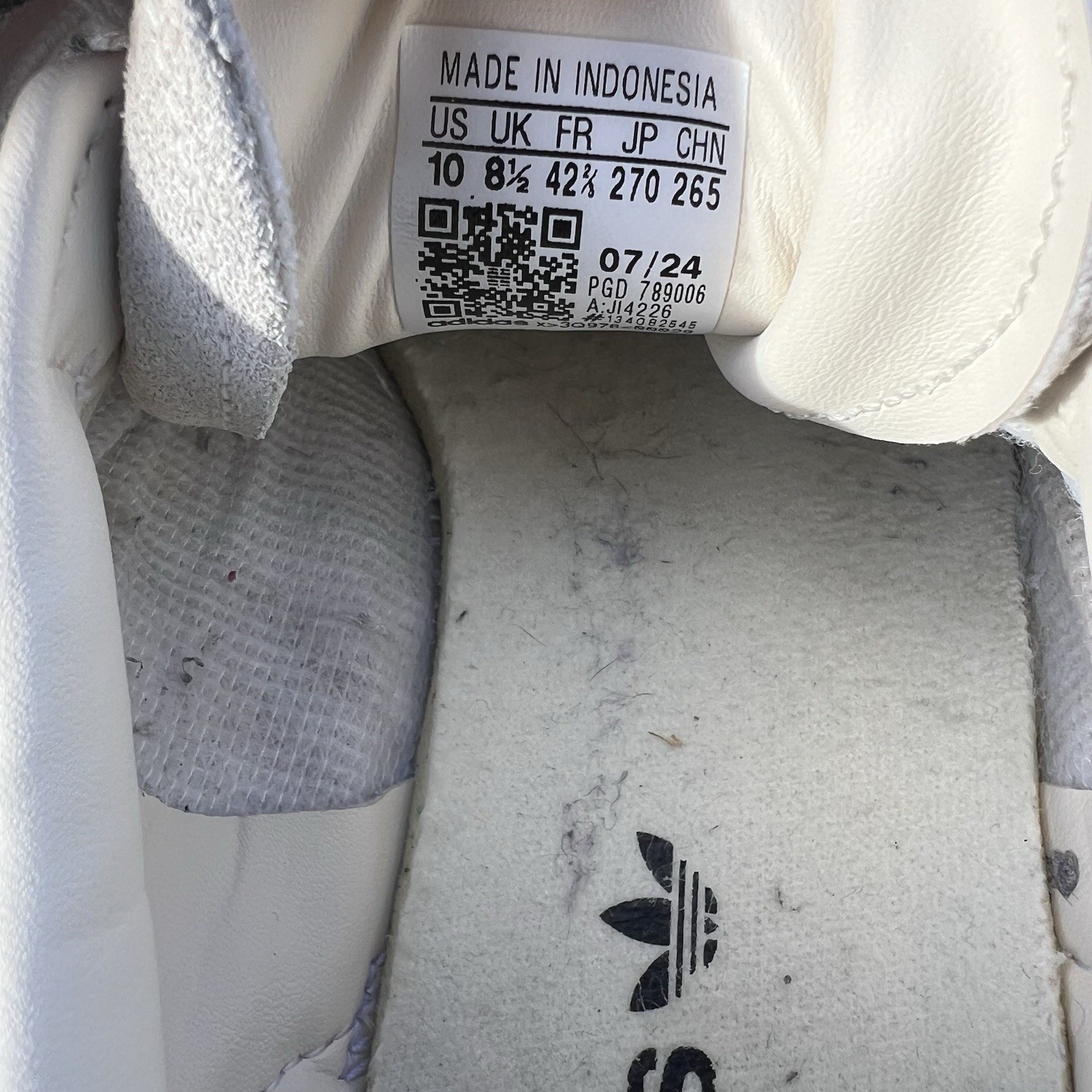 Adidas Women’s Sambae Leopard Off White JI4226 Size 10 Platform Sneakers