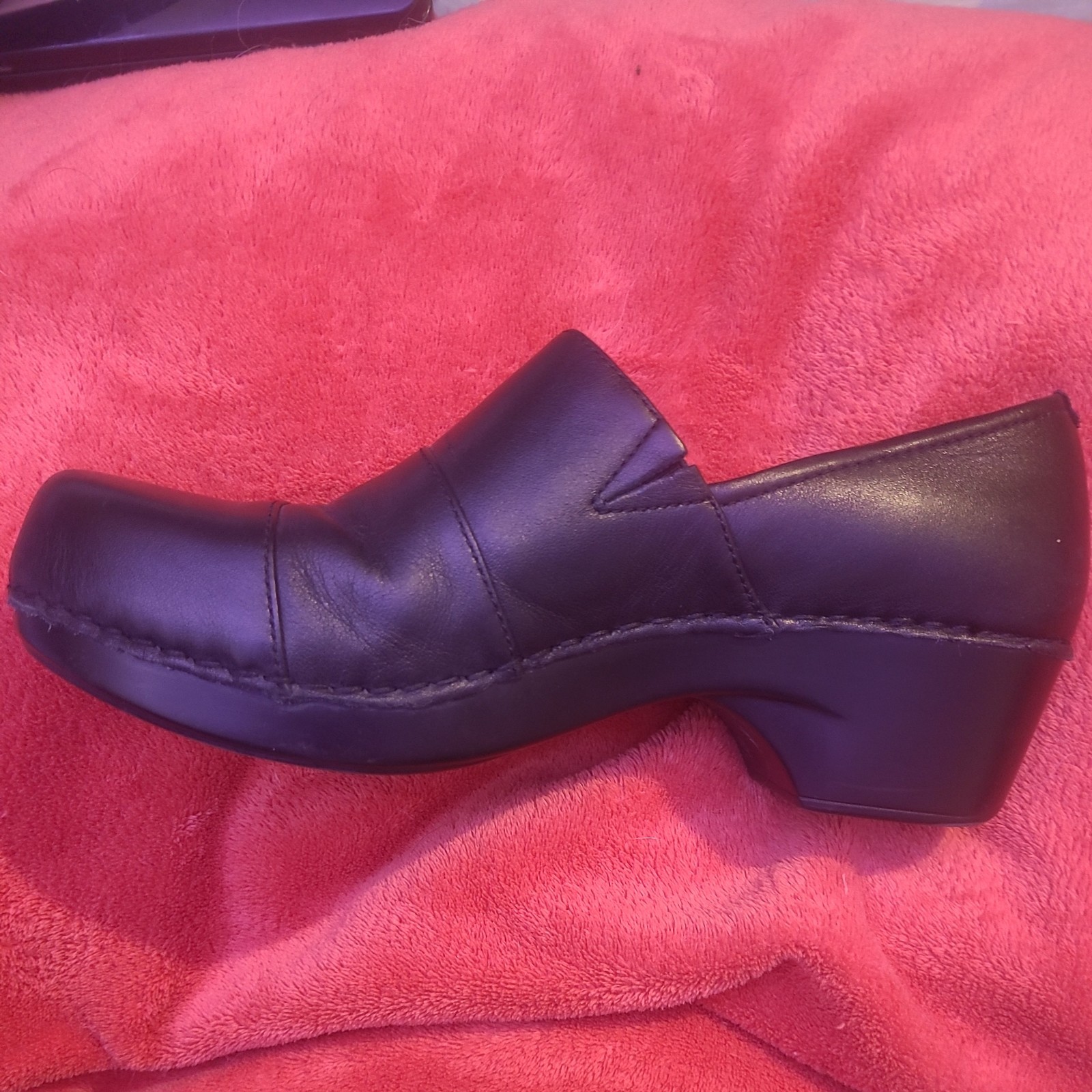 Dansko Professional Black Leather Clogs Women’s Size 8 Comfort Work Shoes