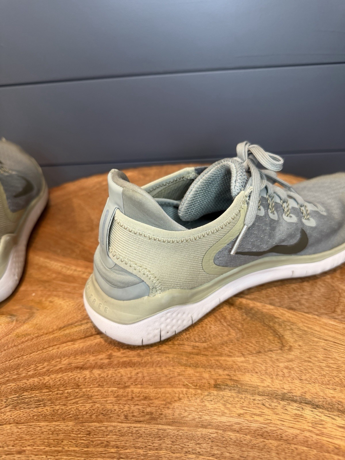 Nike Women’s Size 8.5 Free RN 2018 Stucco/Khaki Running Shoes 942837-004