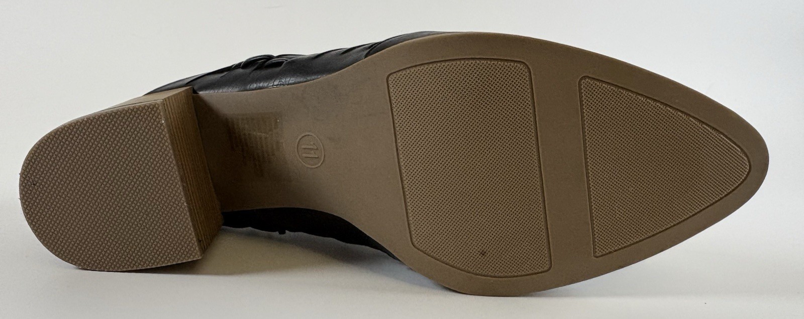 LC Lauren Conrad Rowan Woven Block Heel Mules Black Women’s Size 11 Slip On Shoe