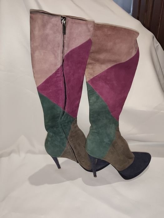 women loriblu heels multicolor suede 39