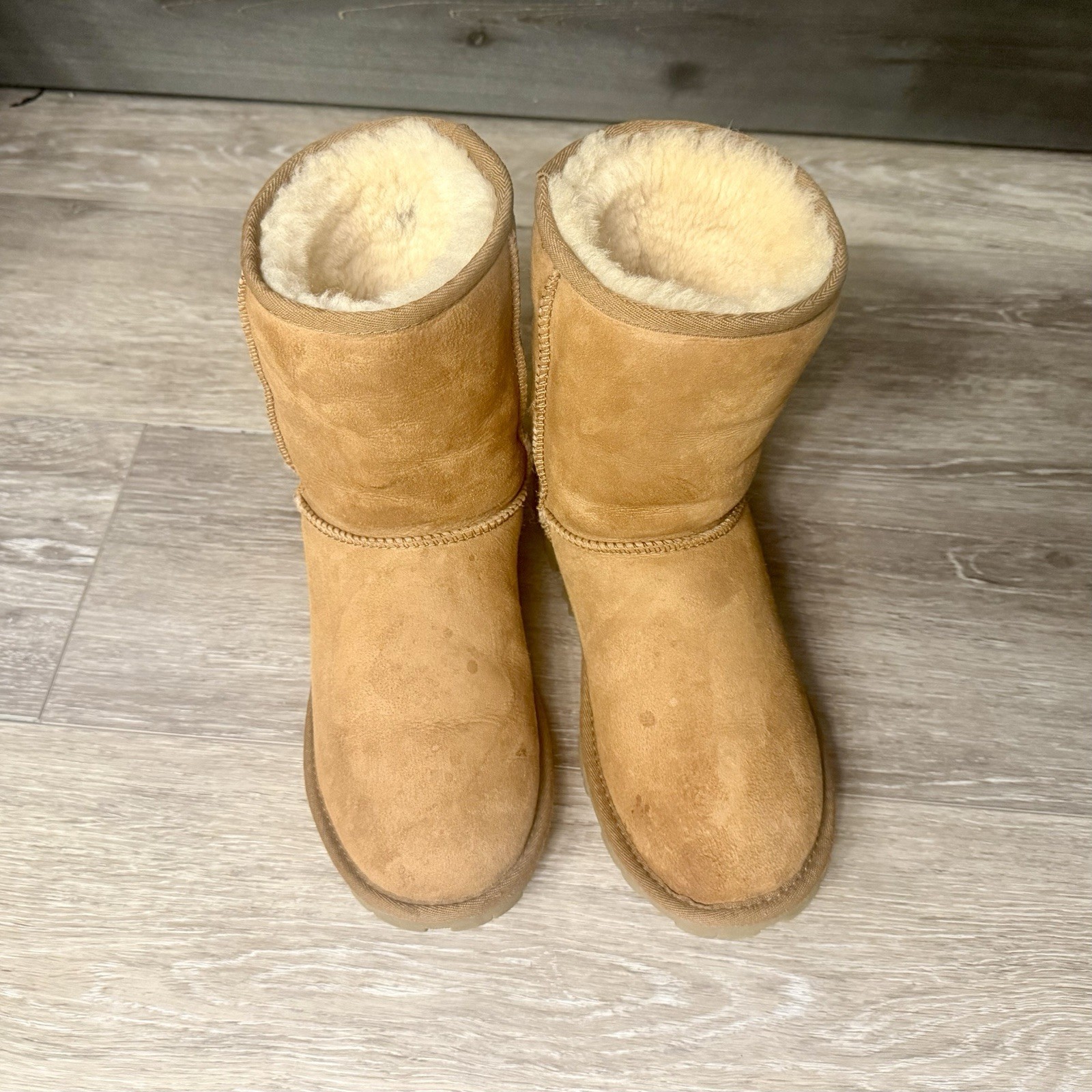 UGG Australia Classic Short Suede Boot # 5835 Chestnut Brown Size 7/EU 38