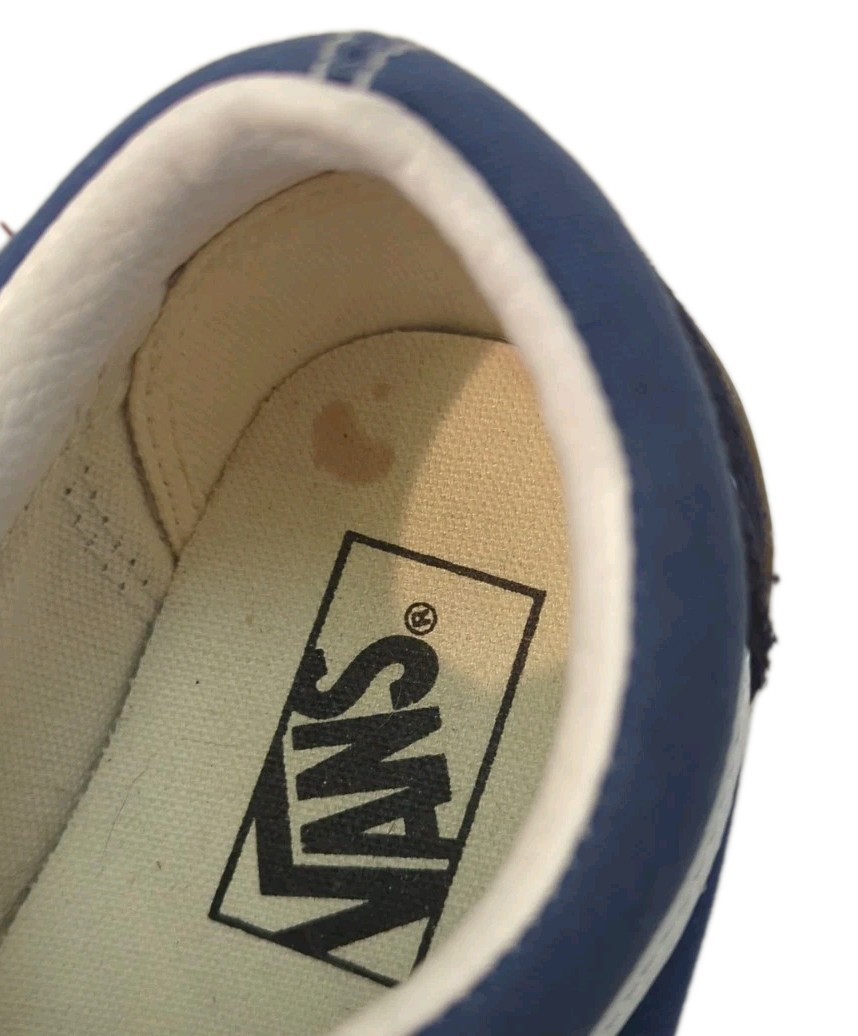 Vans Blue Old Skool Stacked Cobblestone Platform Sneakers Size Women 8.5 Men 7