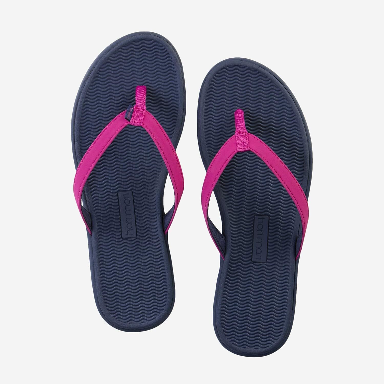 HARI MARI WOMEN’S BEACHSIDE SANDALS FLIP-FLOPS sz 9, 11, BLACK, BERRY NAVY 2008